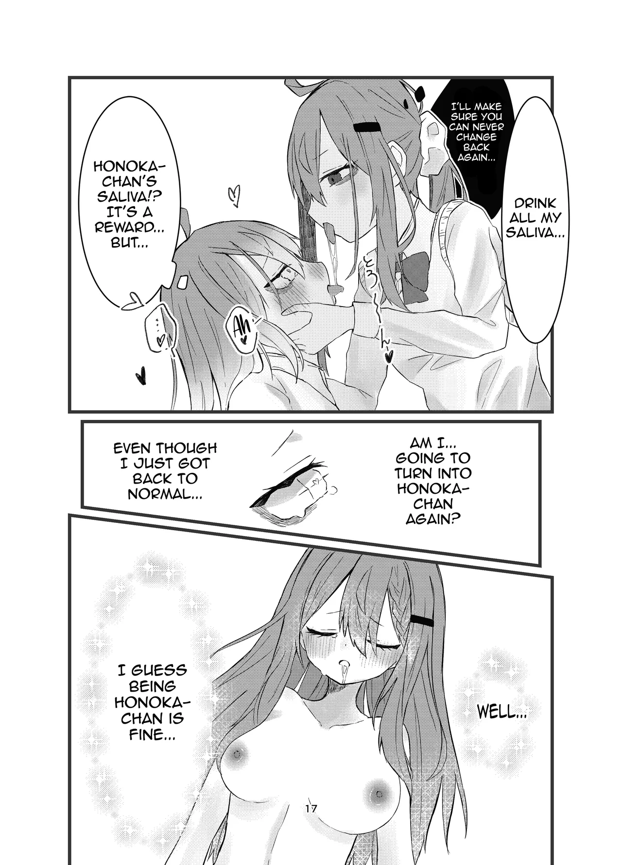 [Silver Snow (Shirayuki)]Gakkou de Suki na Hito ni Natte Tsunda Hanashi | A story about turning into my crush at school and being stuck in her body[English] [meganekun_tl] [Digital] Page 17