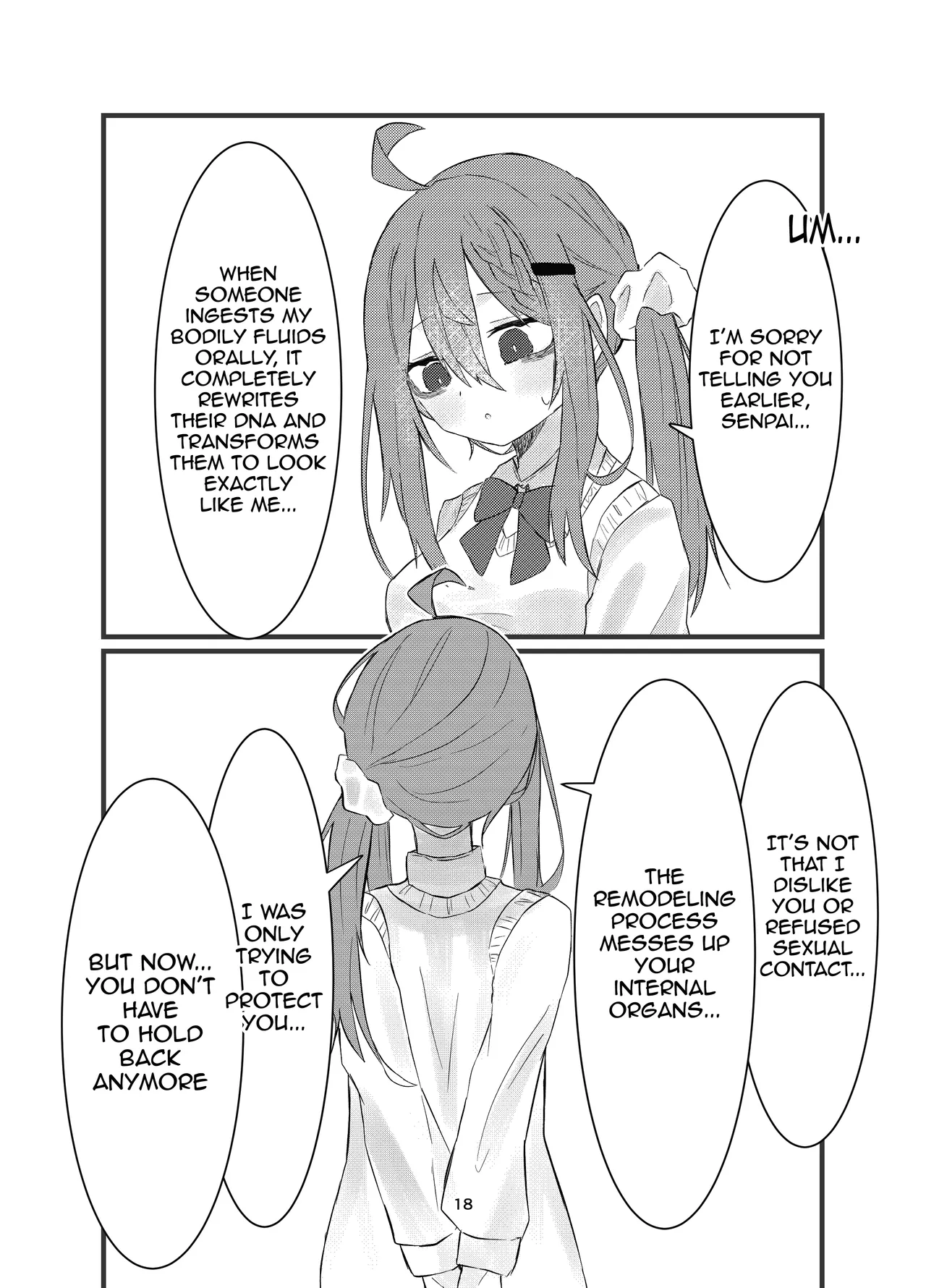 [Silver Snow (Shirayuki)]Gakkou de Suki na Hito ni Natte Tsunda Hanashi | A story about turning into my crush at school and being stuck in her body[English] [meganekun_tl] [Digital] Page 18