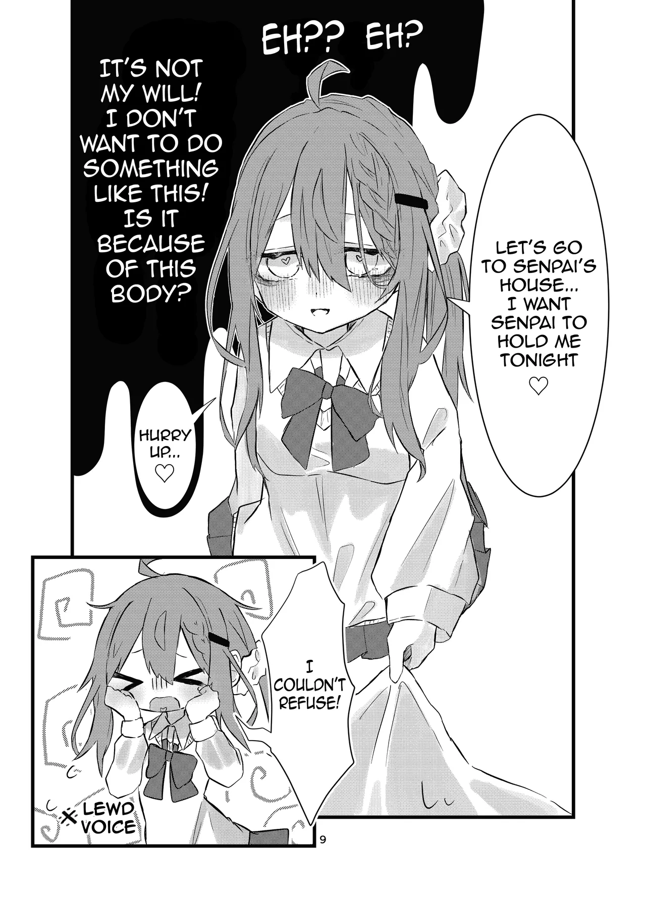 [Silver Snow (Shirayuki)]Gakkou de Suki na Hito ni Natte Tsunda Hanashi | A story about turning into my crush at school and being stuck in her body[English] [meganekun_tl] [Digital] Page 9