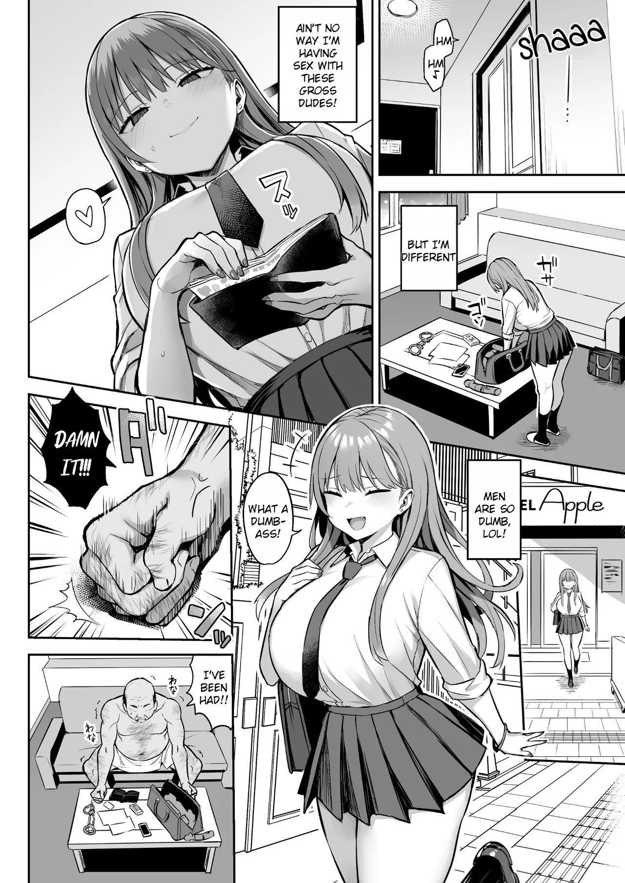 [Doushoku (Ichinomiya Yuuba)]Namaiki Papa Katsu Shoujo ni Seisai SEX[English] [Rei Scans] [Digital] Page 4