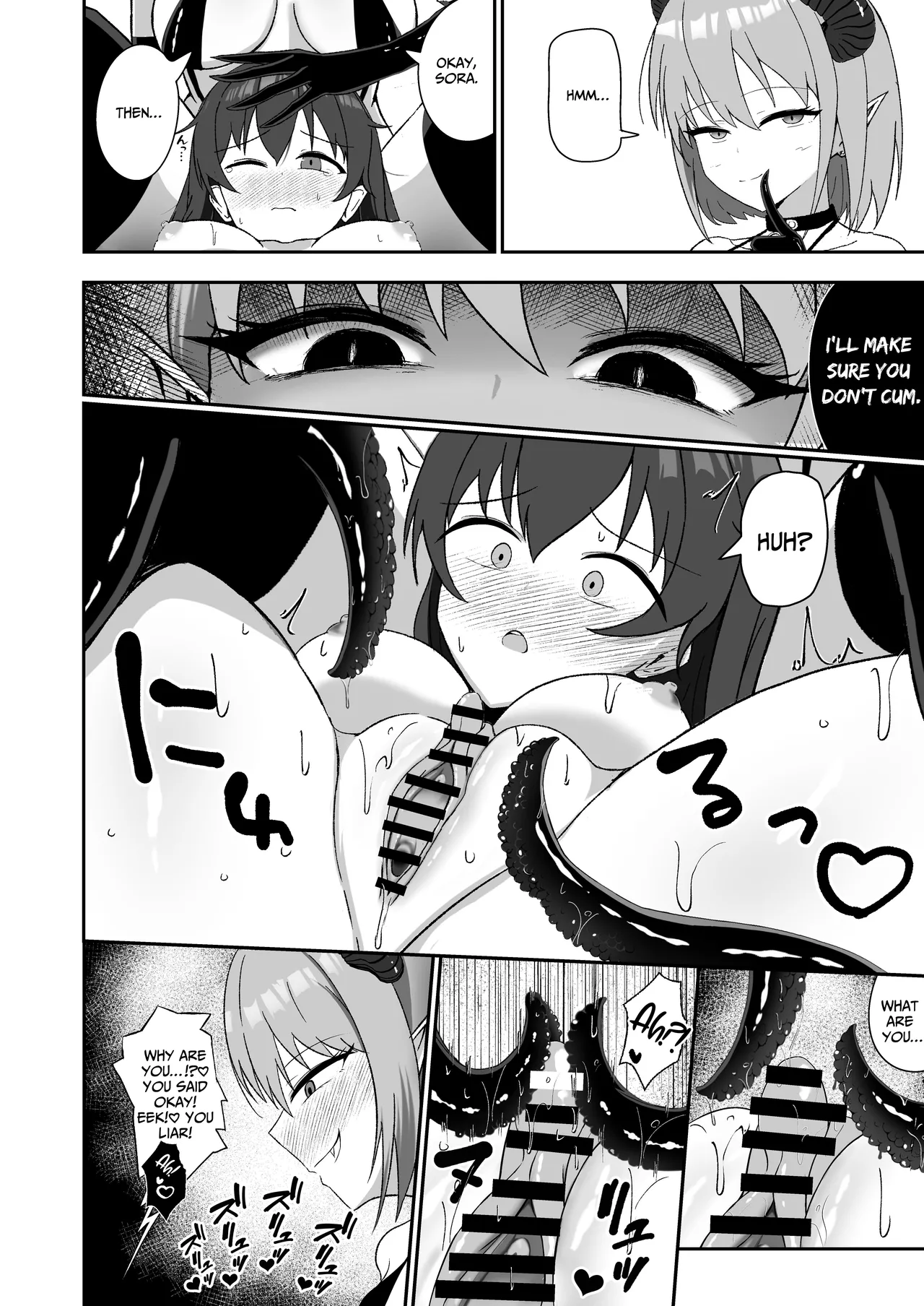[Lilium (Aiga)]Sora-chan wa Inma no Kazoku ni Narimashita | Sora, the Sapphic Succubus's Human Sex Toy[English] [IXIA WORKS] Page 15