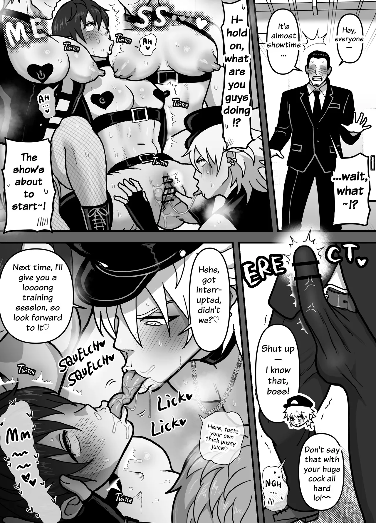 [Onoko Ya Honpo (Kamiwo Akira)]First Time at a Cuntboy Strip  Club[English] Page 13