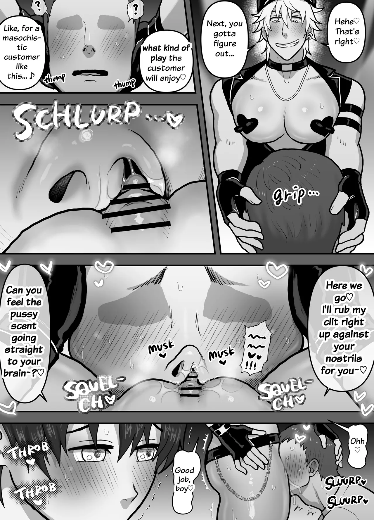 [Onoko Ya Honpo (Kamiwo Akira)]First Time at a Cuntboy Strip  Club[English] Page 16