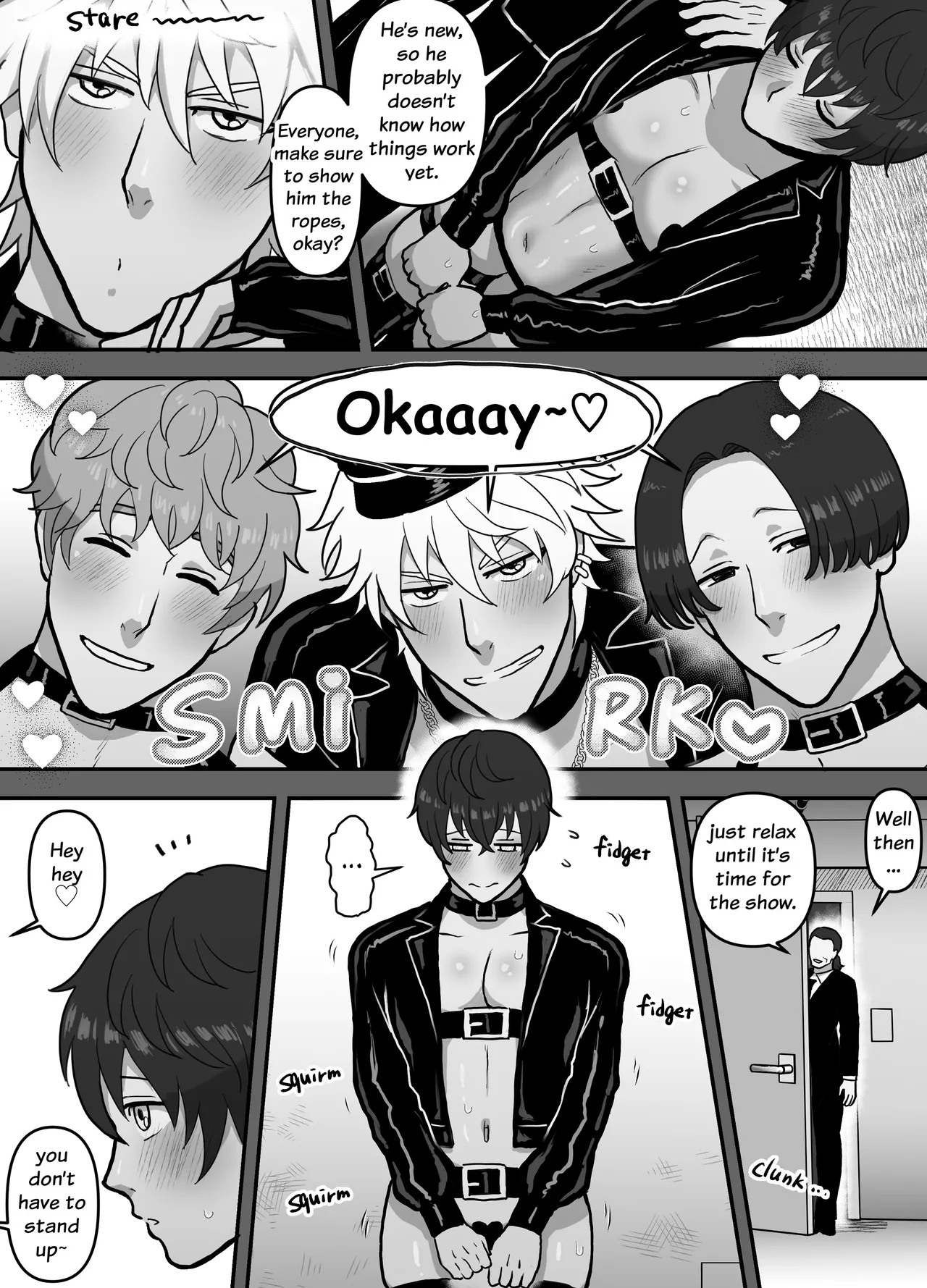 [Onoko Ya Honpo (Kamiwo Akira)]First Time at a Cuntboy Strip  Club[English] Page 3