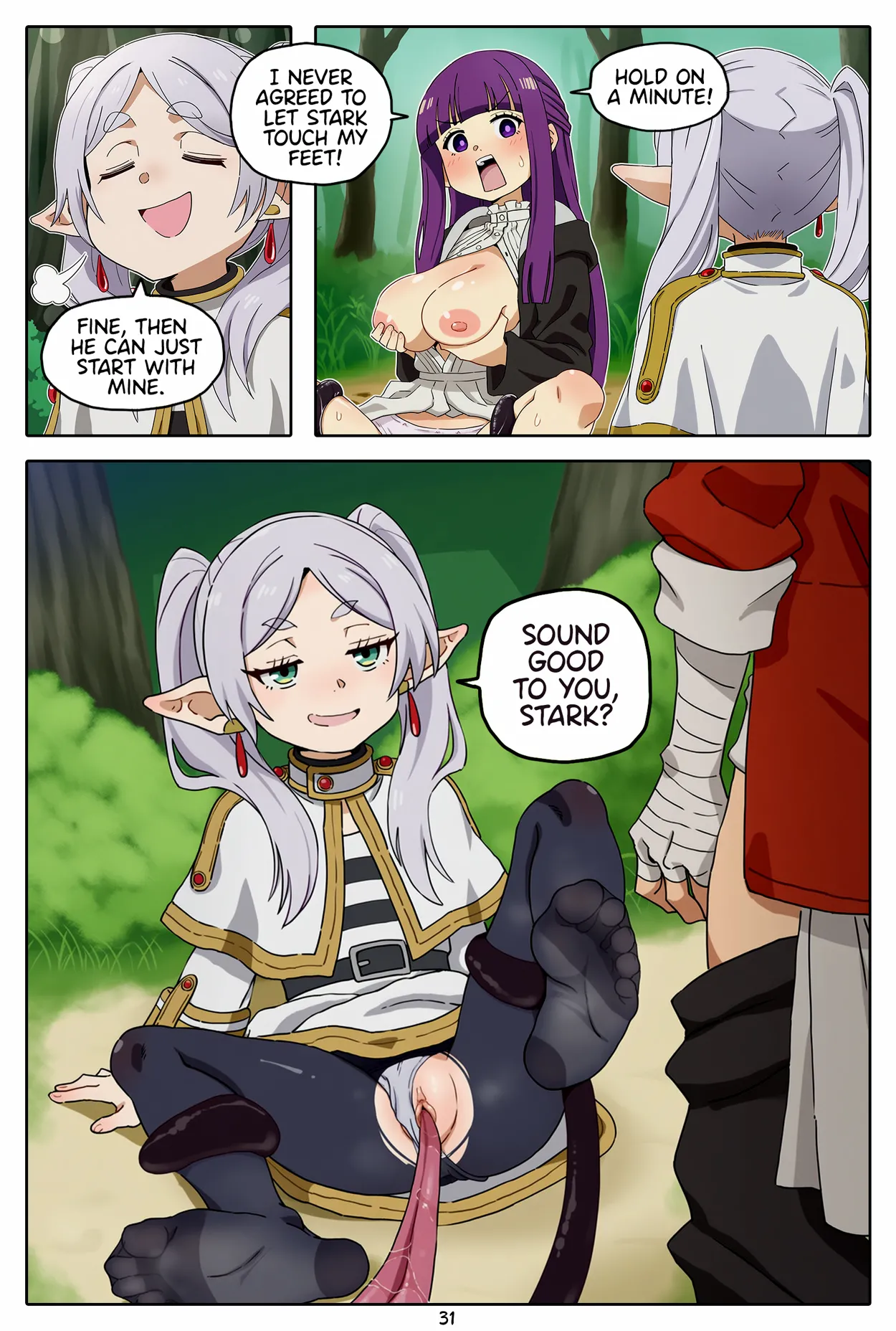 [Baba]A Frieren Quest: Toe-Sucker Ep. 1-6(ongoing) [English] [Uncensored] [AI Generated] Page 32