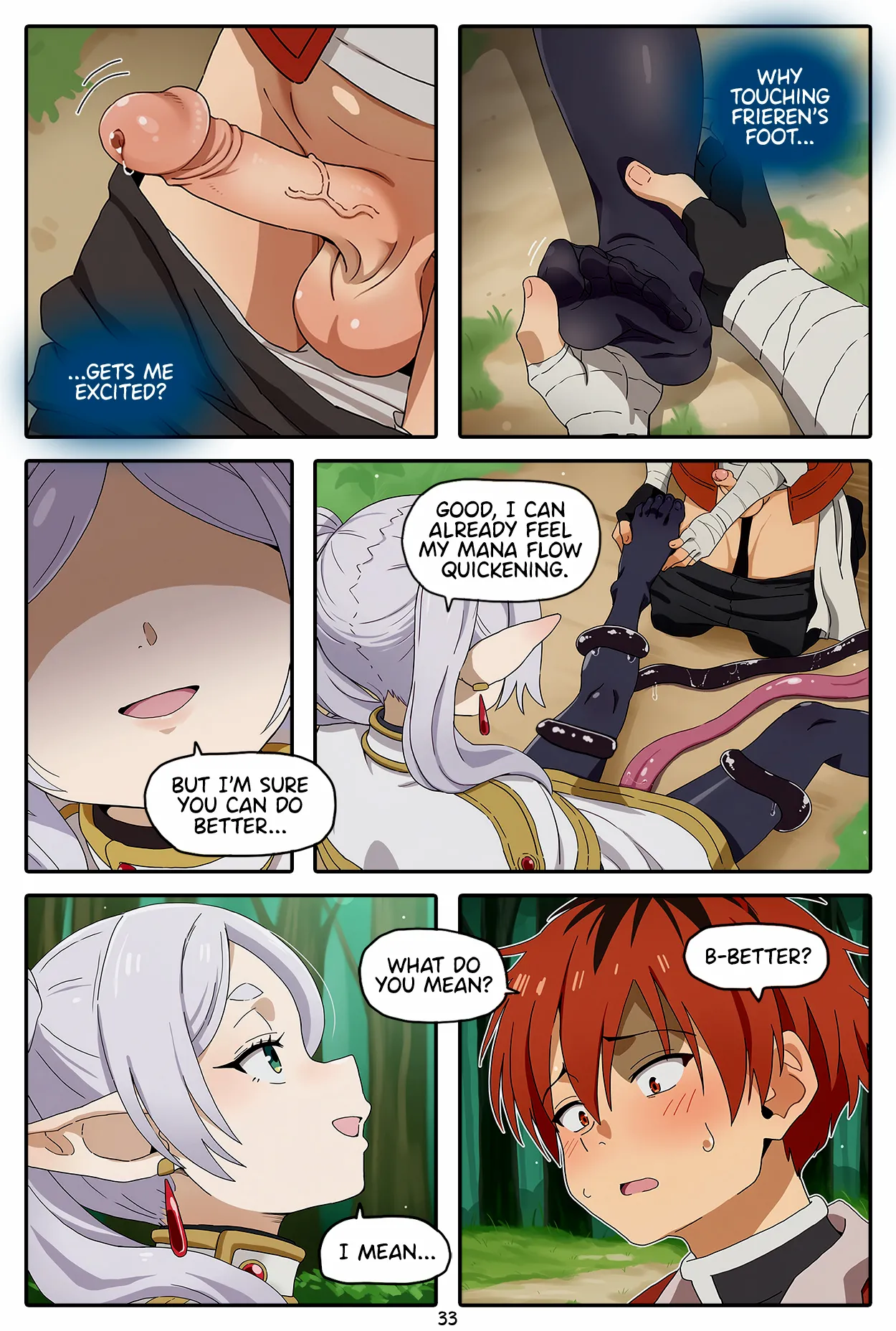 [Baba]A Frieren Quest: Toe-Sucker Ep. 1-6(ongoing) [English] [Uncensored] [AI Generated] Page 34