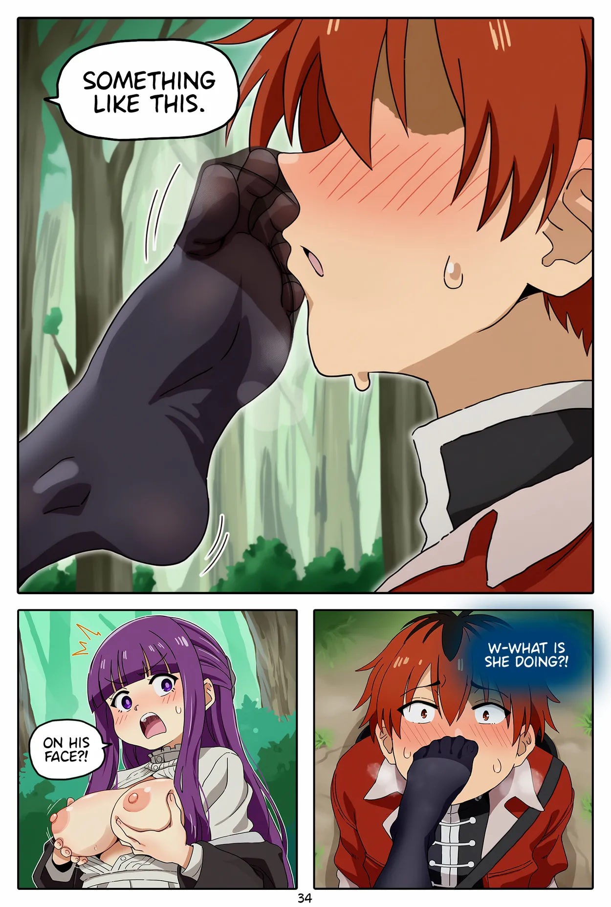 [Baba]A Frieren Quest: Toe-Sucker Ep. 1-6(ongoing) [English] [Uncensored] [AI Generated] Page 35