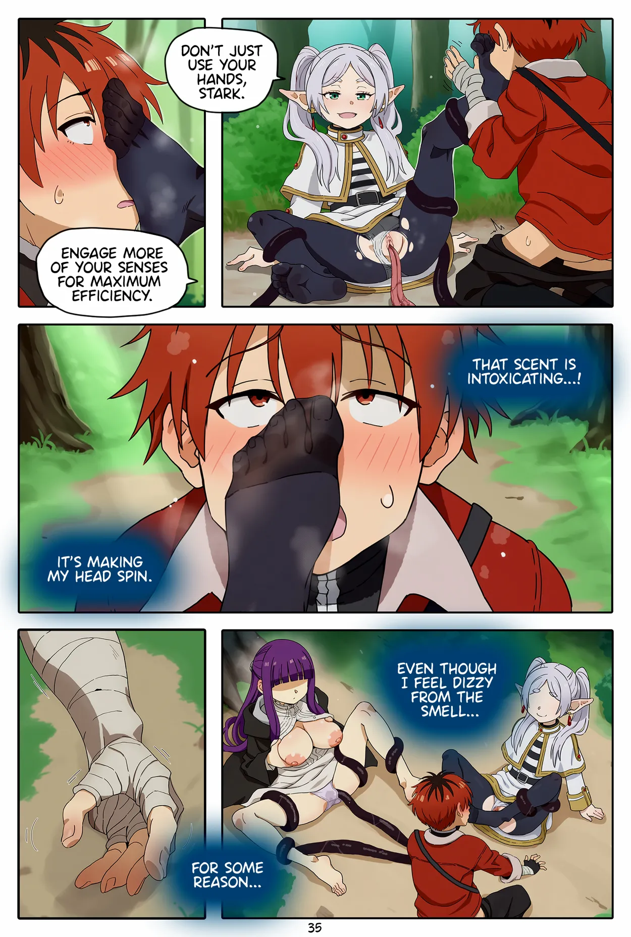 [Baba]A Frieren Quest: Toe-Sucker Ep. 1-6(ongoing) [English] [Uncensored] [AI Generated] Page 36