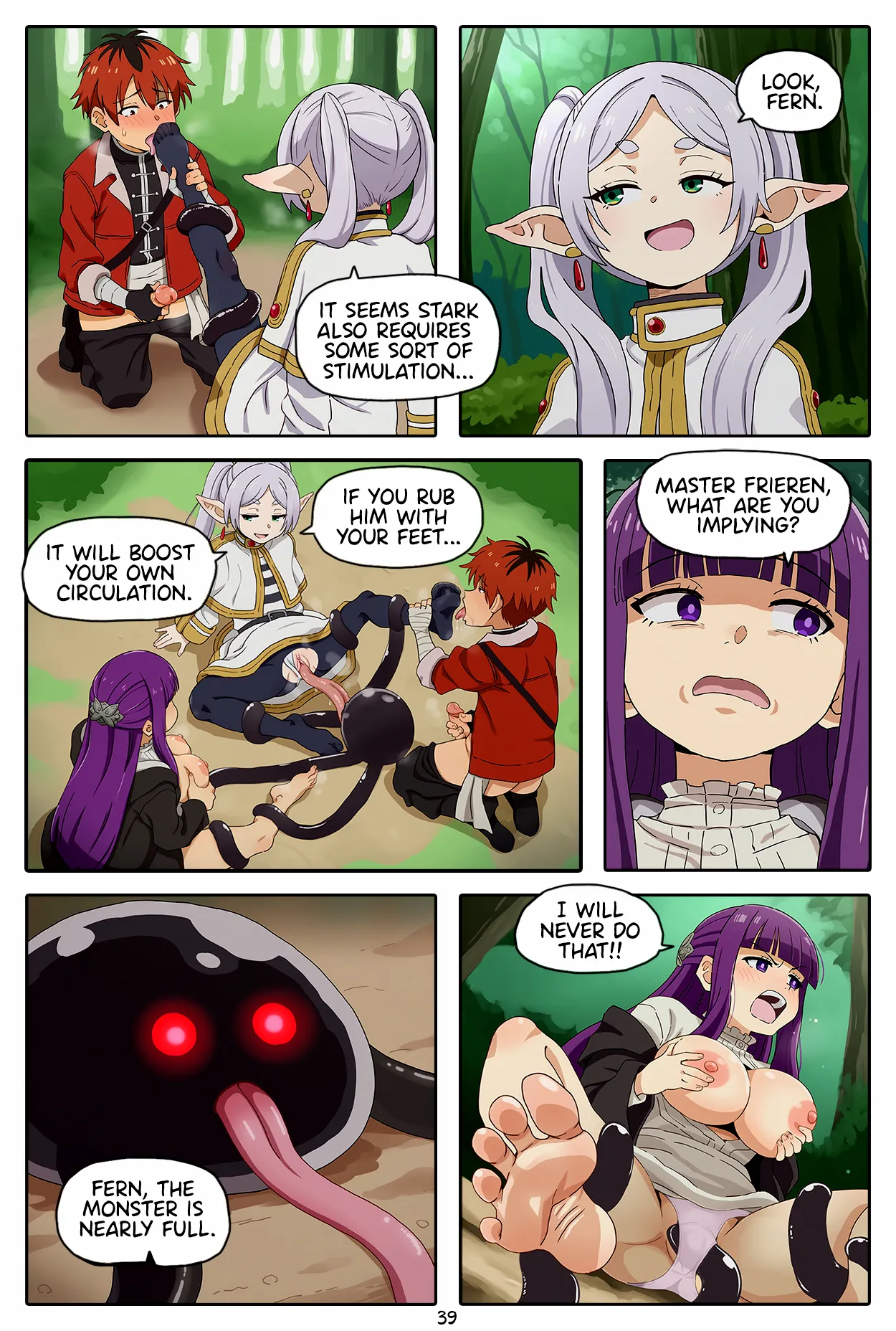 [Baba]A Frieren Quest: Toe-Sucker Ep. 1-6(ongoing) [English] [Uncensored] [AI Generated] Page 40