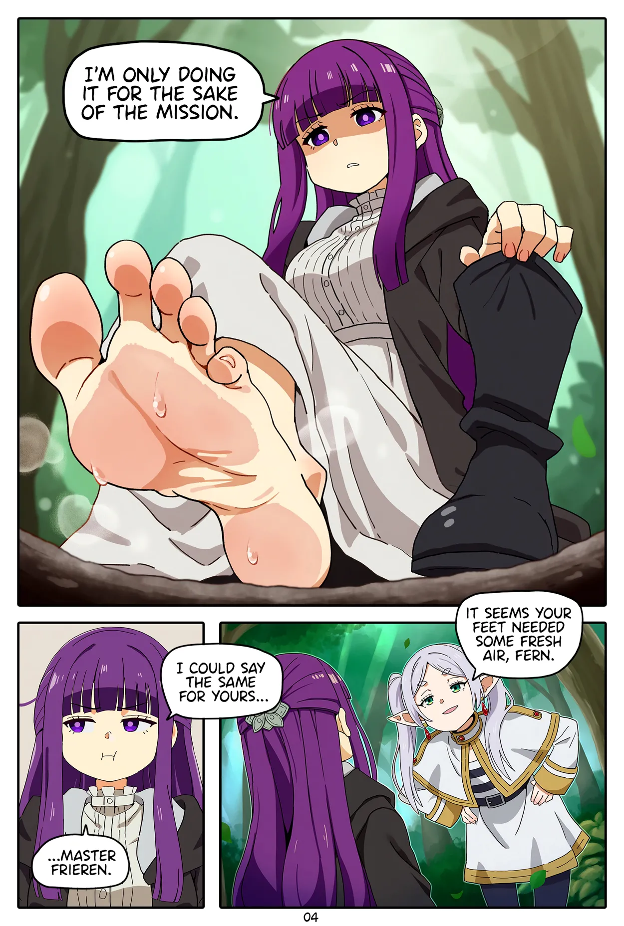 [Baba]A Frieren Quest: Toe-Sucker Ep. 1-6(ongoing) [English] [Uncensored] [AI Generated] Page 5