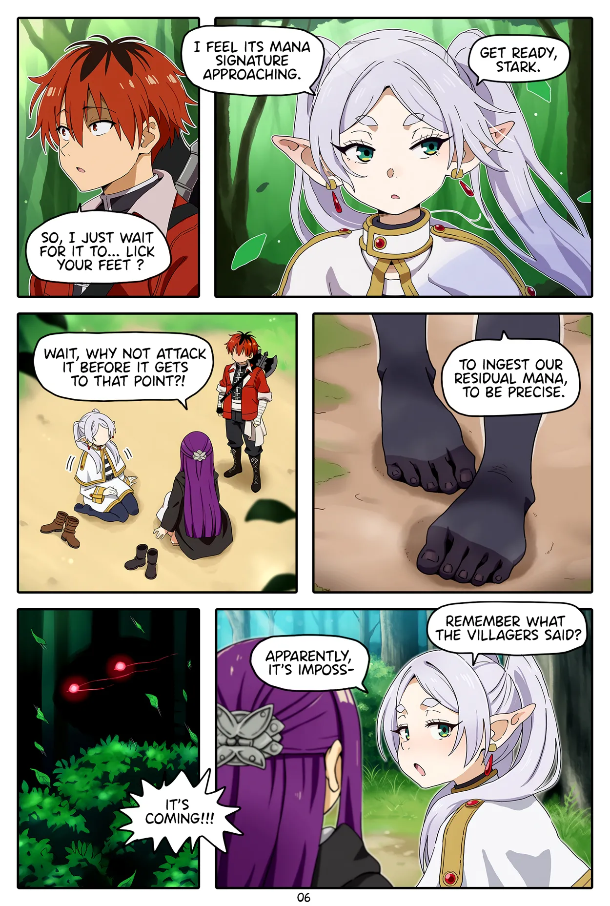[Baba]A Frieren Quest: Toe-Sucker Ep. 1-6(ongoing) [English] [Uncensored] [AI Generated] Page 7