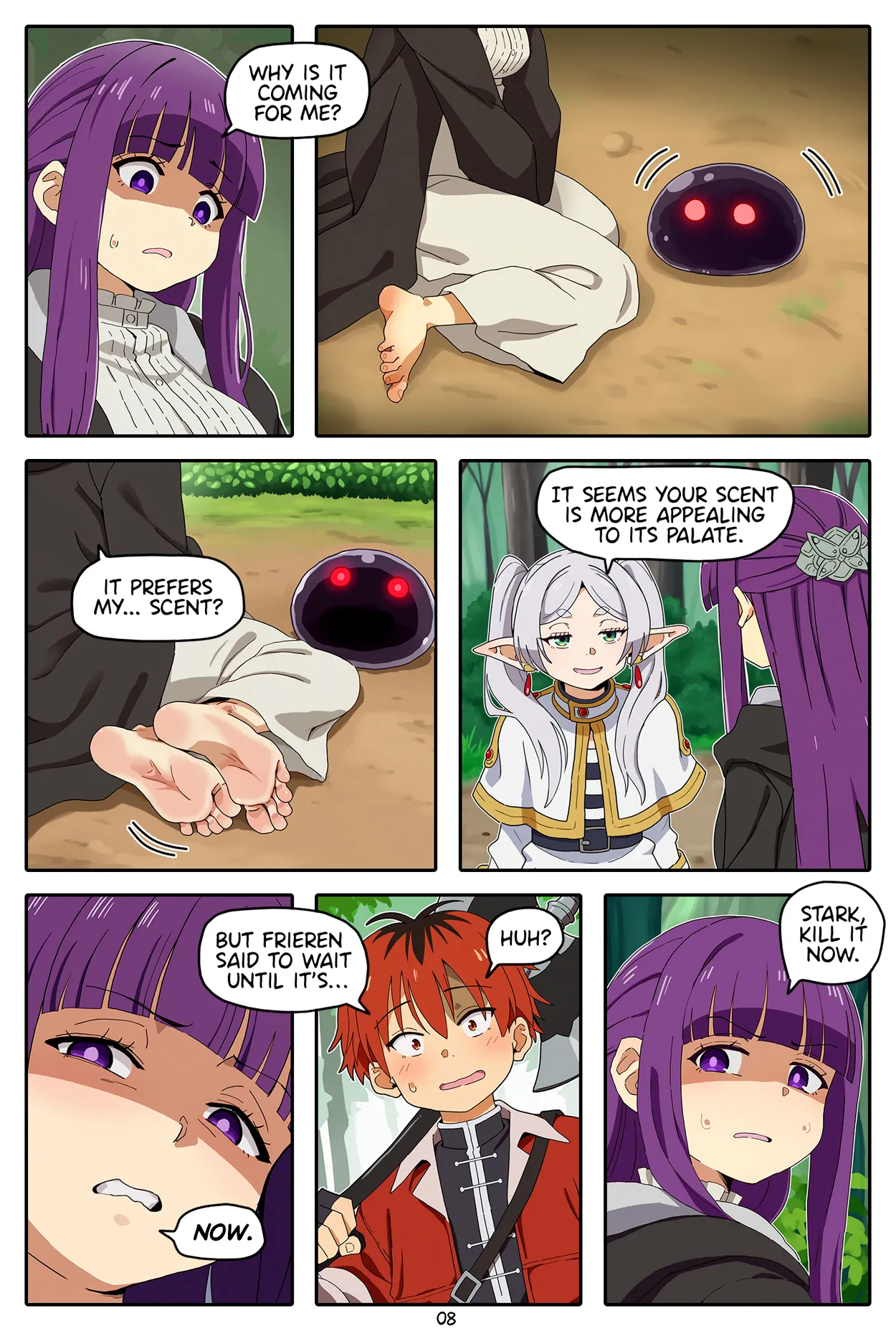 [Baba]A Frieren Quest: Toe-Sucker Ep. 1-6(ongoing) [English] [Uncensored] [AI Generated] Page 9