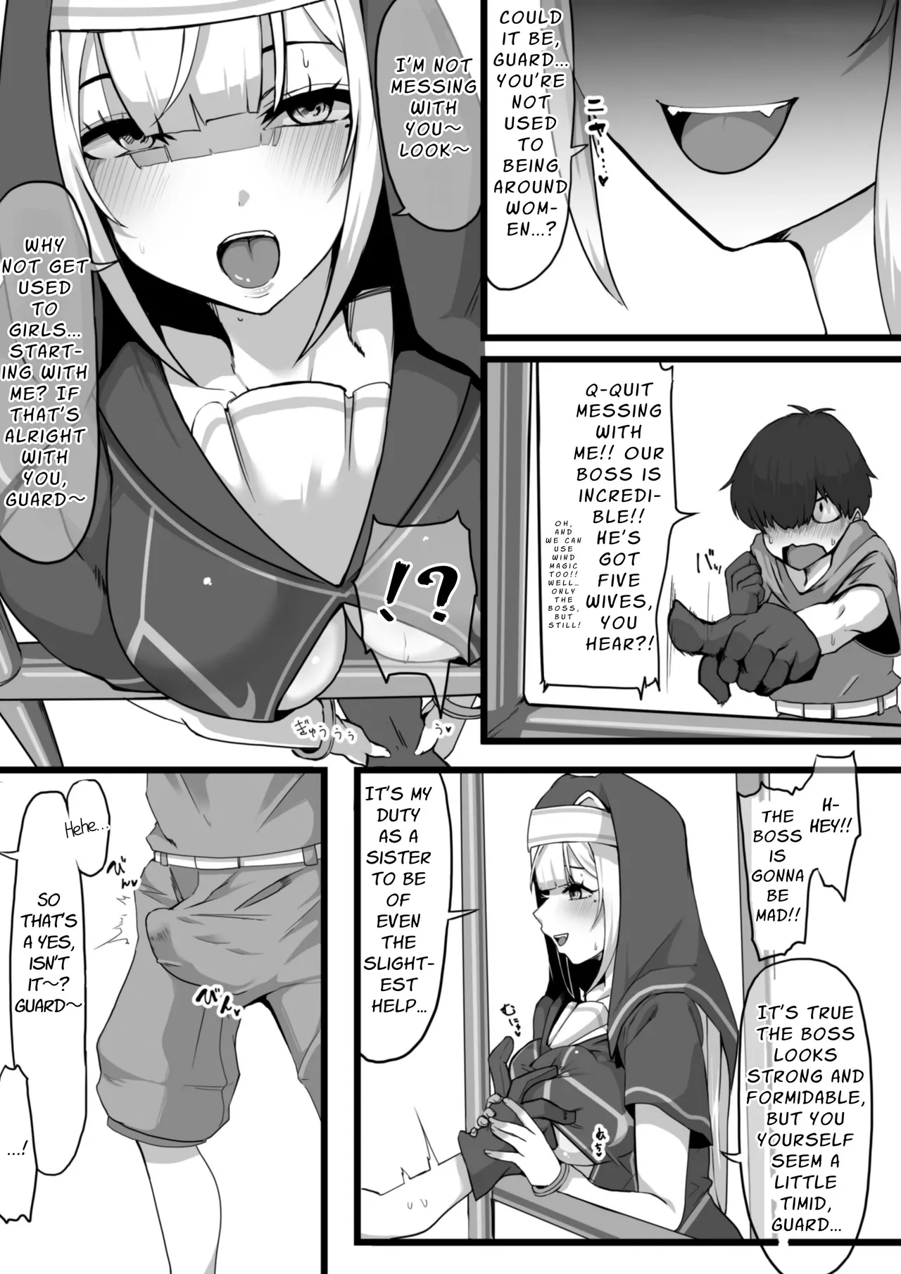 [Whisp (Nyarot)]Ansatsusha datta Onna Souryo-san ni Yuuwaku Sarete ~Amaama Oppai Shokei Sarete Shimau Maso Kanshu-san~ | The Masochistic Guard Seduced by the Assassin Nun ~Sweet Breast Punishment~[English] [Link-Link] Page 2
