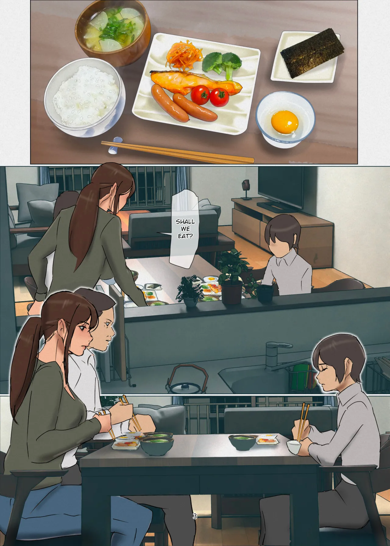 [Yojouhan Shobou]Ikenie no Haha 4[English] [Nubi] Page 3