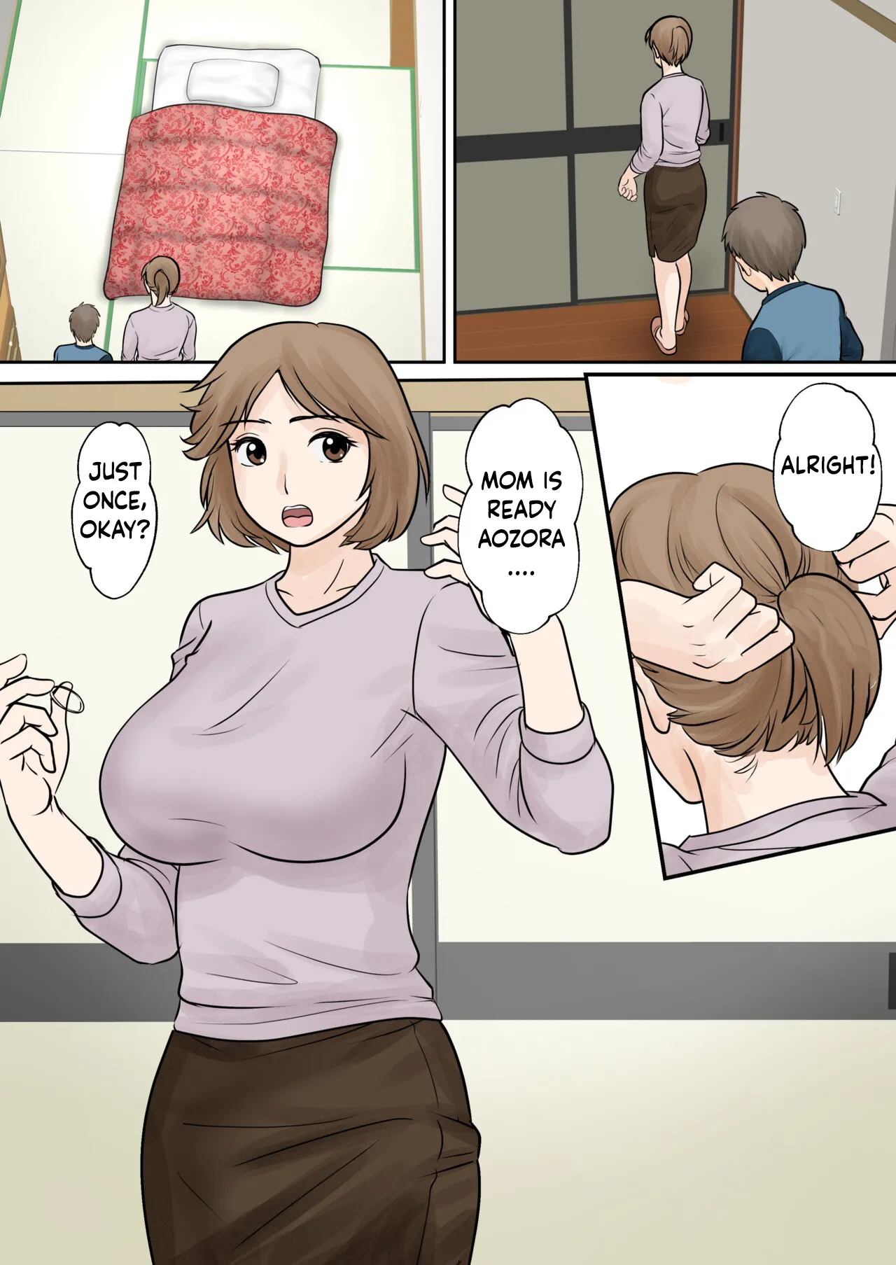 [Fuwatoro Opanchu Cake]Mother and Child Living Together Chapter 3 : Resistance[English] Page 46