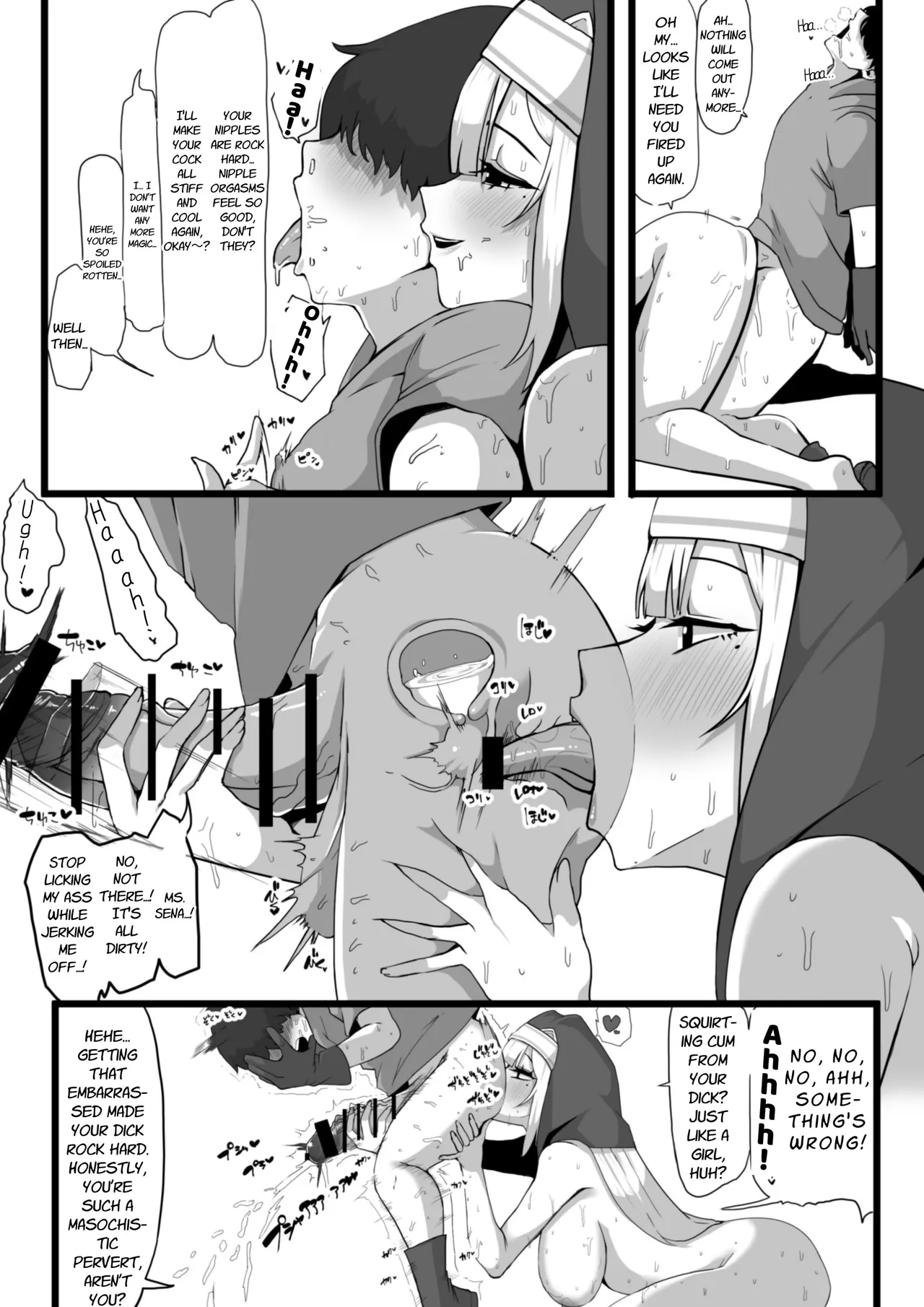 [Whisp (Nyarot)]Ansatsusha datta Onna Souryo-san ni Yuuwaku Sarete ~Amaama Oppai Shokei Sarete Shimau Maso Kanshu-san~ | The Masochistic Guard Seduced by the Assassin Nun ~Sweet Breast Punishment~[English] [Link-Link] Page 26