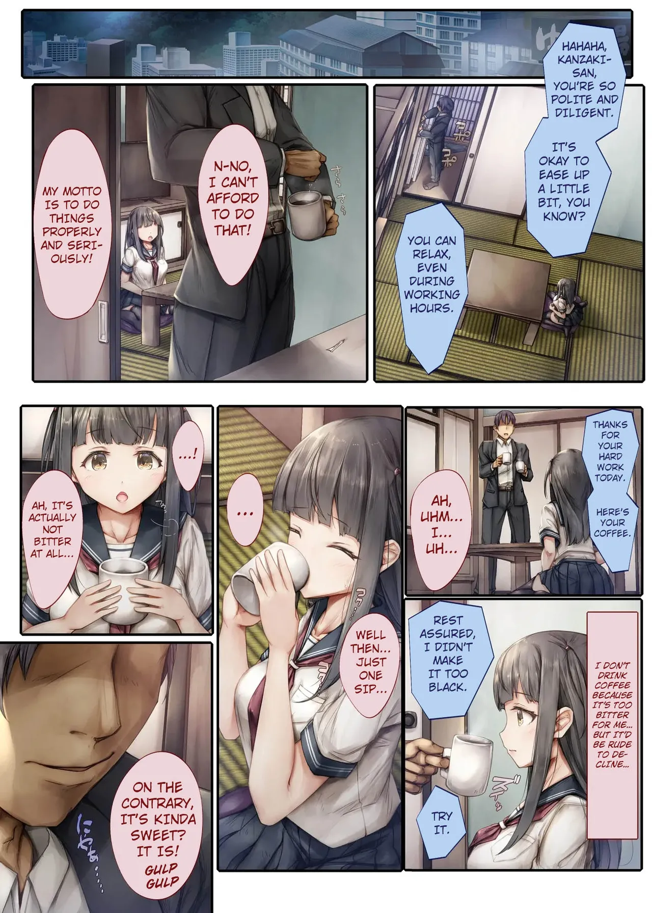[Shiro Kuro Usa (Sugiyuu)]Kiyowa na Kanojo wa Aragaenai ~Intern Netorare Choukyou Jisshuu~[English] [Saikey] Page 9