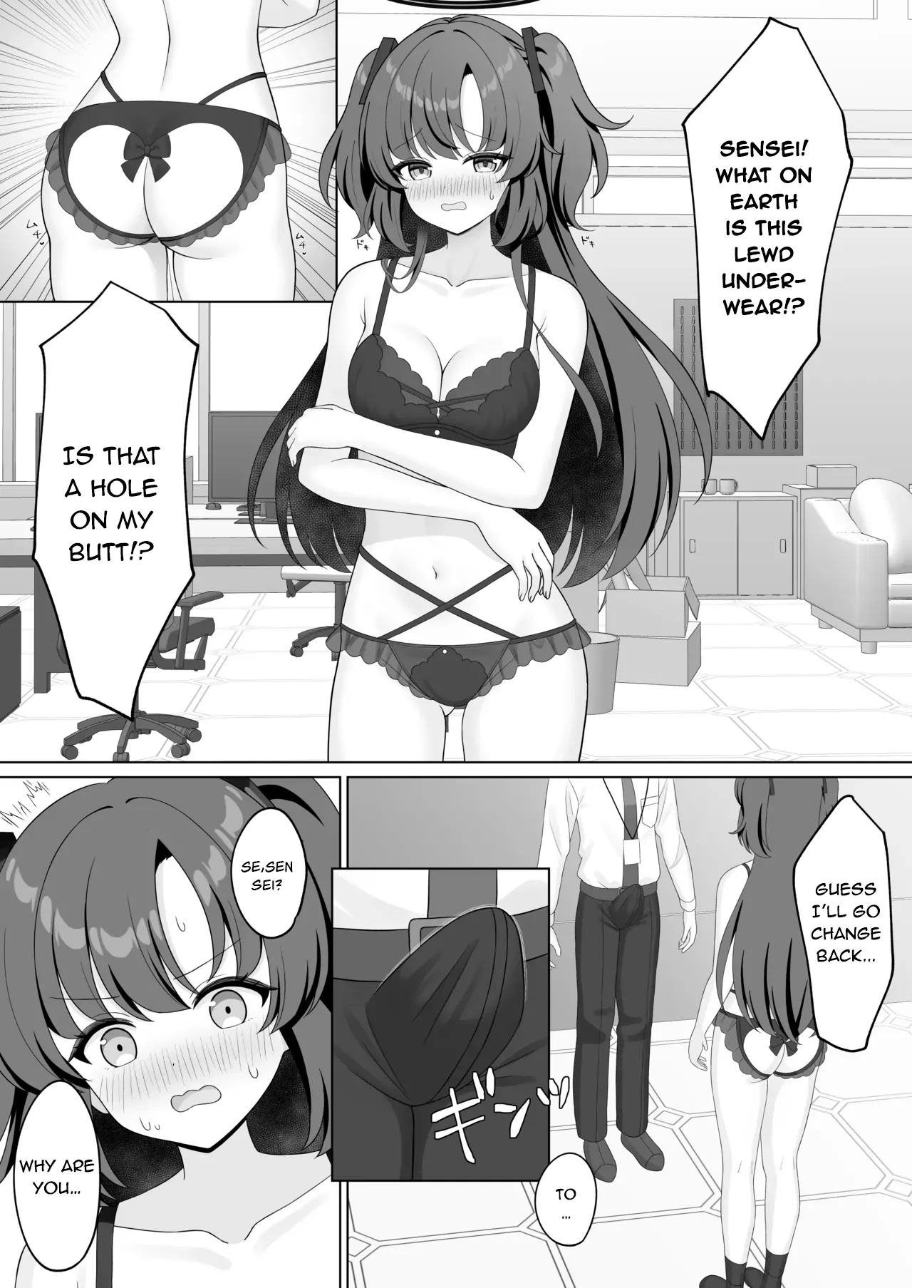 [Kurumi no Atelier (Futaba Kurumi)]Sensei! Nan desu ka Kono Ikagawashii Shitagi wa!(Blue Archive) [English] [EdenOfKivotos] [Digital] Page 6
