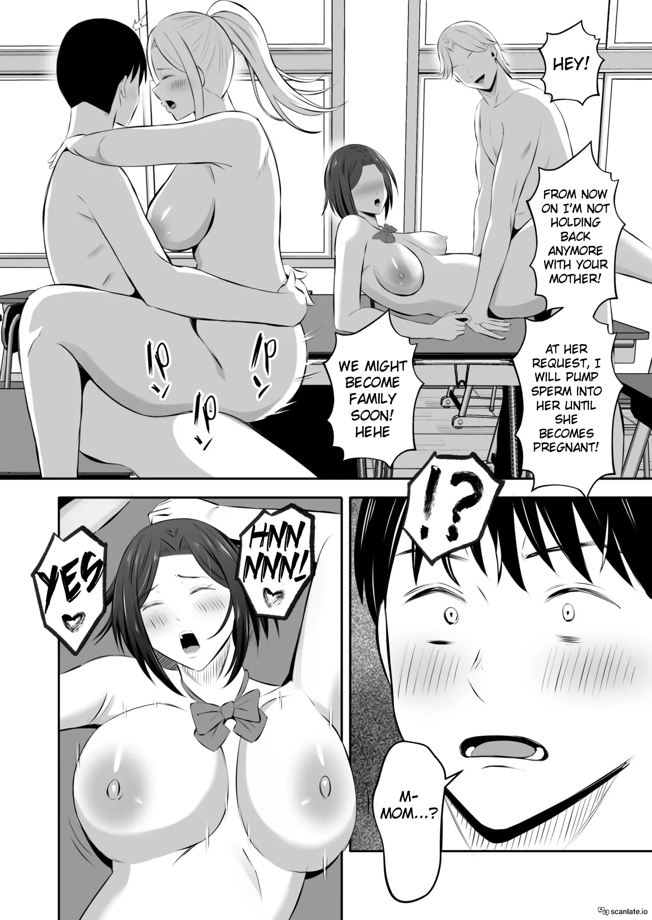 [Mochidora]Kindan no Boshi Swapping 2 〜 hōkago no kyōshitsu de 4 P rankō-hen 〜 | Mother Star Swapping 2 - 4P in the Classroom After School "Orgy Edition"![English] Page 73