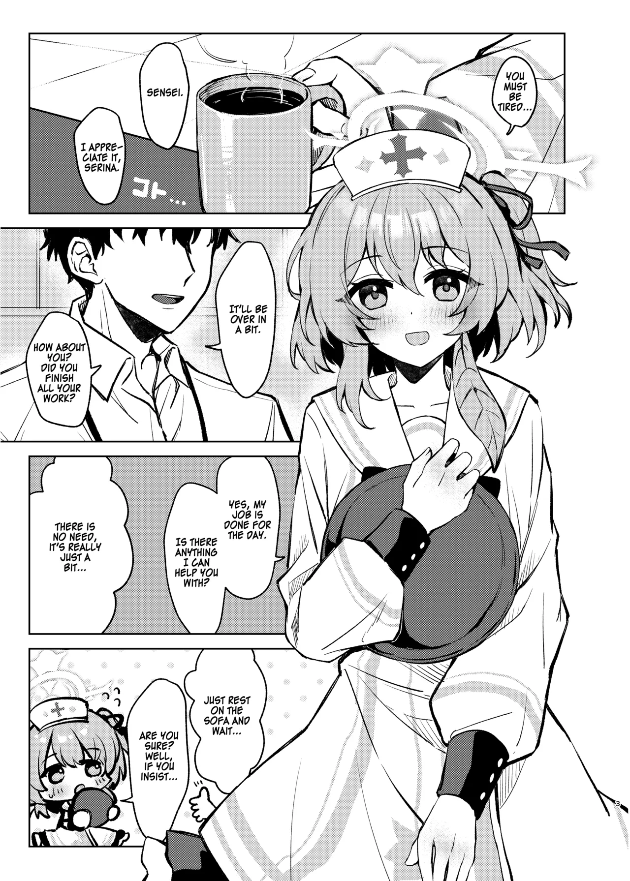 [Uraumiya (Urashina)]Kokoro no Mama ni, Soshite Soba ni(Blue Archive) [English] [Digital] Page 2