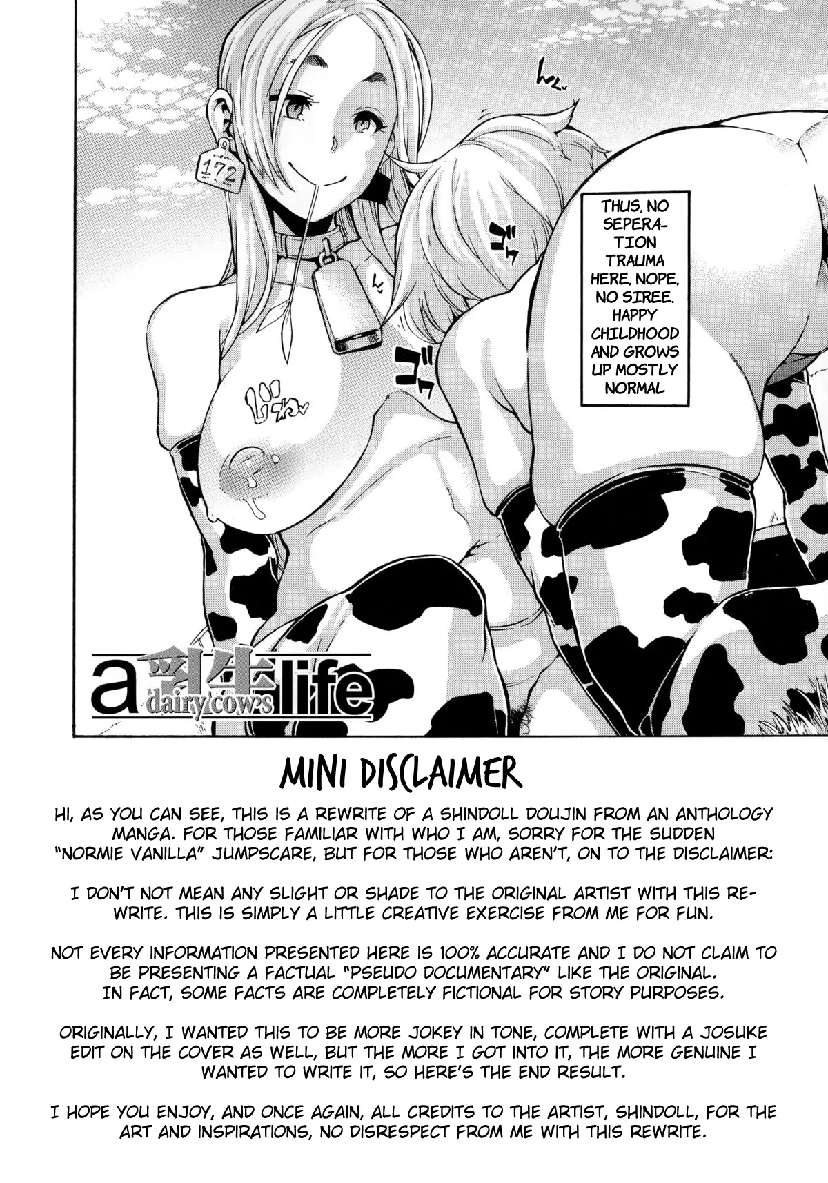 [ShindoL] (Rewrite)a dairy cow's life - Premium Edition Rewrite(Junai-Irregulars) [English] Page 2