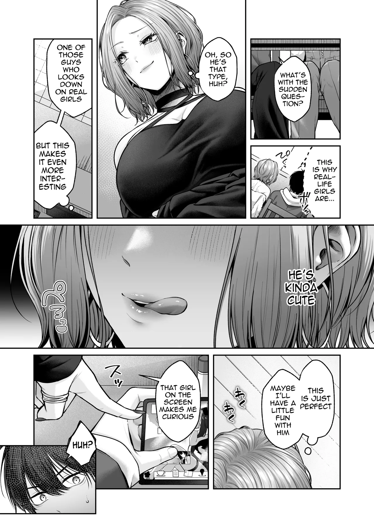 [YZ+ (Yuzuto Sen)]Nijigen Otaku-kun wa Gal Oppai de Kan Ochi Shasei | Otaku-kun is utterly defeated and cum hard thanks to the gyaru's boobs[Digital] [English] [meganekun_tl] Page 6