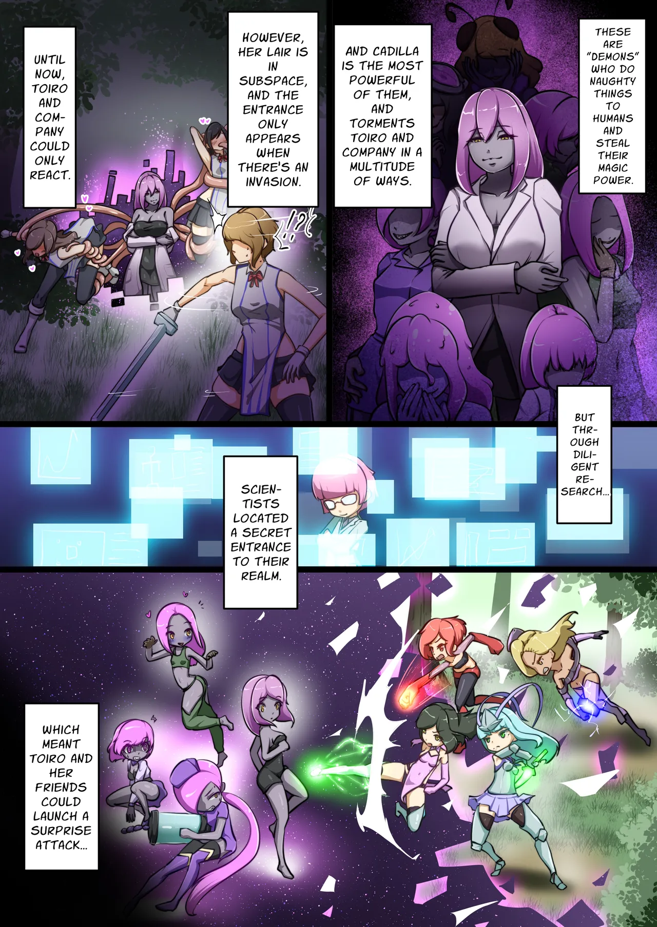 [Dew]Uchi no Ko ga Ecchi na Teki to Tatakatte Haiboku suru Hanashi ~Souryokusen Hen~  | A Story Of Girls Fighting Naughty Enemies And Losing ~Total War Chapter~[English] [Stationary Target] Page 2