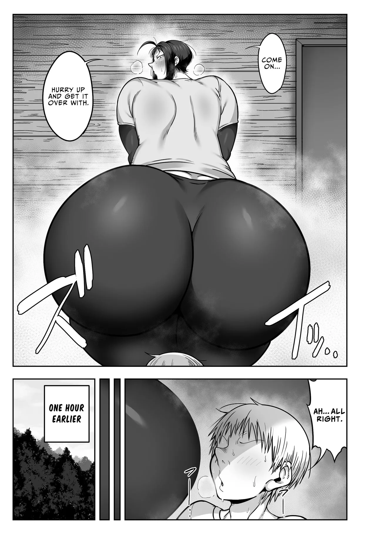 [Cranky-ya (Cranky)]Dekashiri Sensei ~Akogare no Sensei no Kyojiri o Yamagoya de Hitorijime suru Hanashi | Fat Ass Teacher ~The Story Of How I Made My Teacher With The Fat Ass I'm Crazy About All To Myself In A Mountain Shack~[English] [JIGECCHI] Page 3