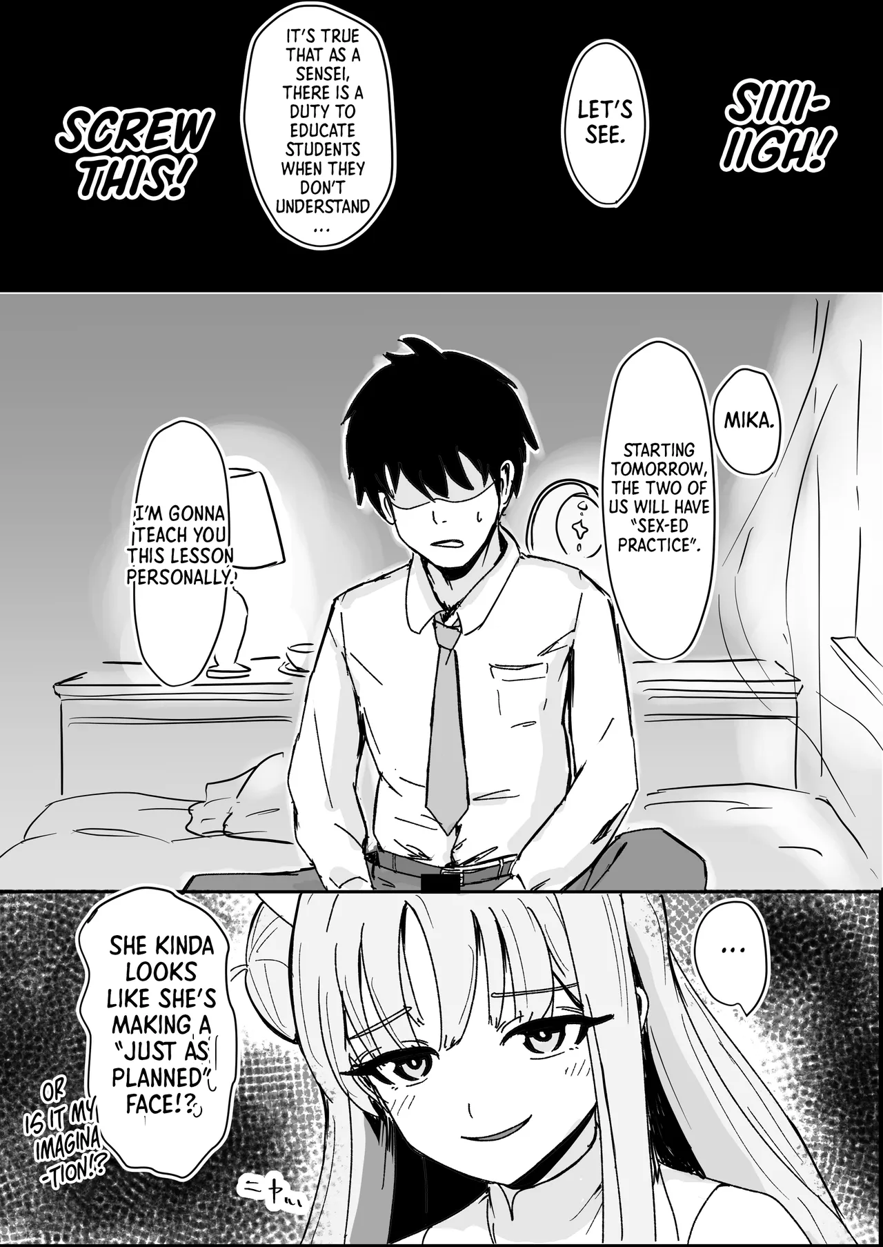 [PRESIDENT SUITE (Shachou)]Mika to Futari de Obenkyou  | Studying Together with Mika(Blue Archive) [English] [Shiro Translation] [Digital] Page 5