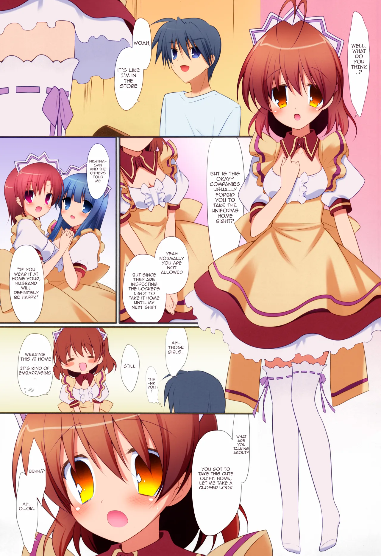 (CT17) [against (Sumii)]Yomenado | WIFED: That Time My Wife Came Home in Her Uniform, So I Creampied Her All Night!(Clannad) [English] {Awesome Sauce} [Hen_Colorist] [Colorized] [Decensored] Page 2