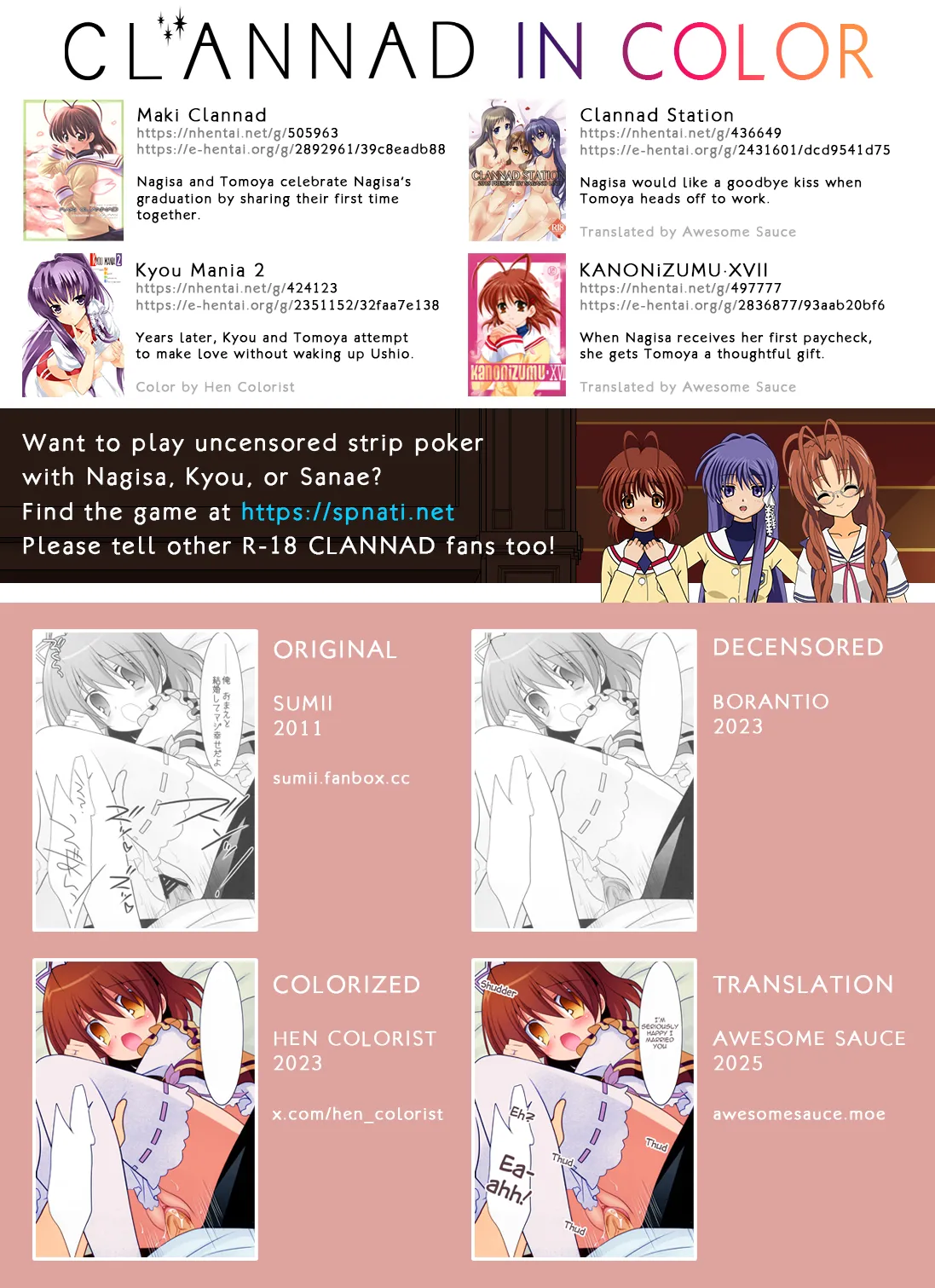 (CT17) [against (Sumii)]Yomenado | WIFED: That Time My Wife Came Home in Her Uniform, So I Creampied Her All Night!(Clannad) [English] {Awesome Sauce} [Hen_Colorist] [Colorized] [Decensored] Page 20