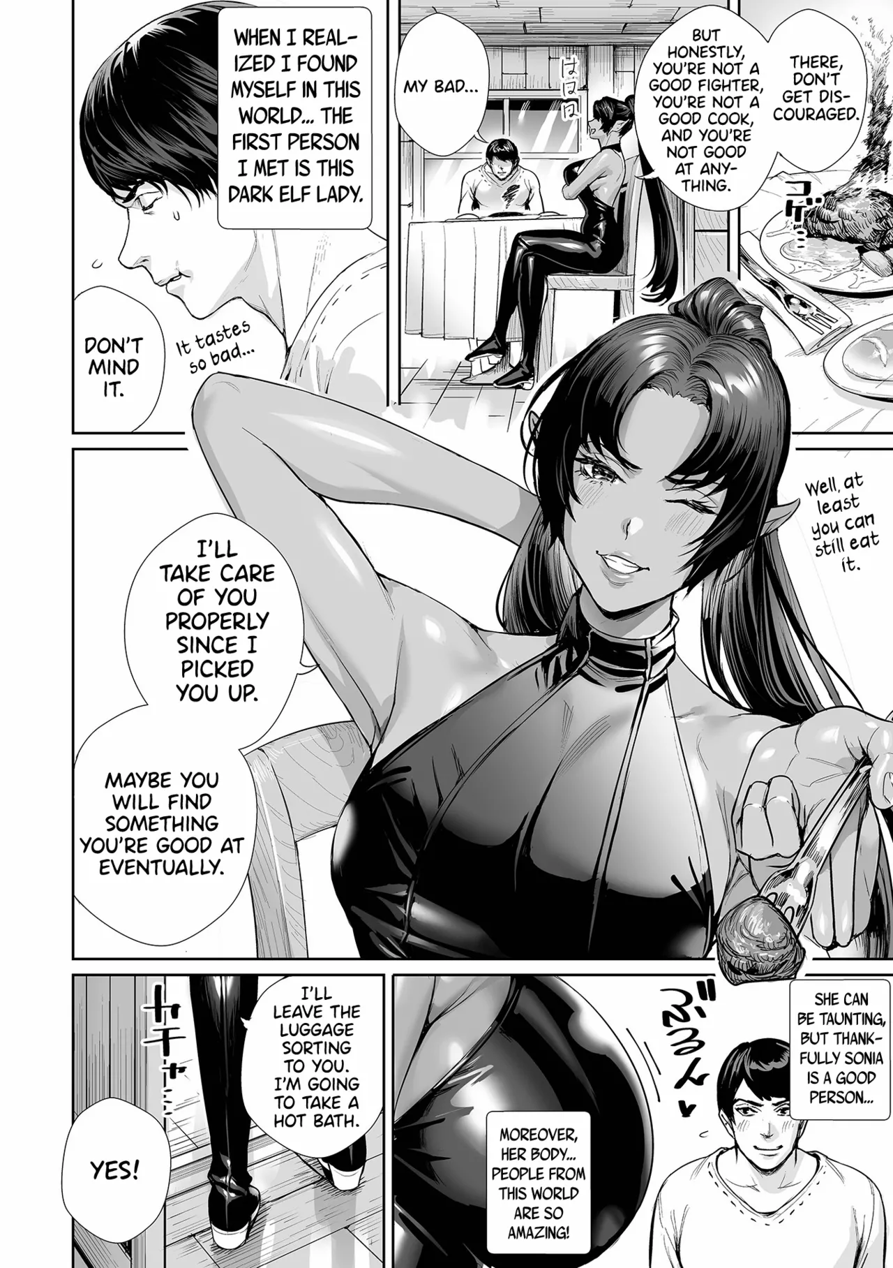 [Ogino]Dark Elf no Onee-san ni Hirowarete | I Was Picked Up By Miss Dark Elf(Web Haishin Tensei mo no Anthology Tensei Shitara Kougoushi Chimatta Ken Vol.2) [English] [ConTL] [Decensored] [Digital] Page 2