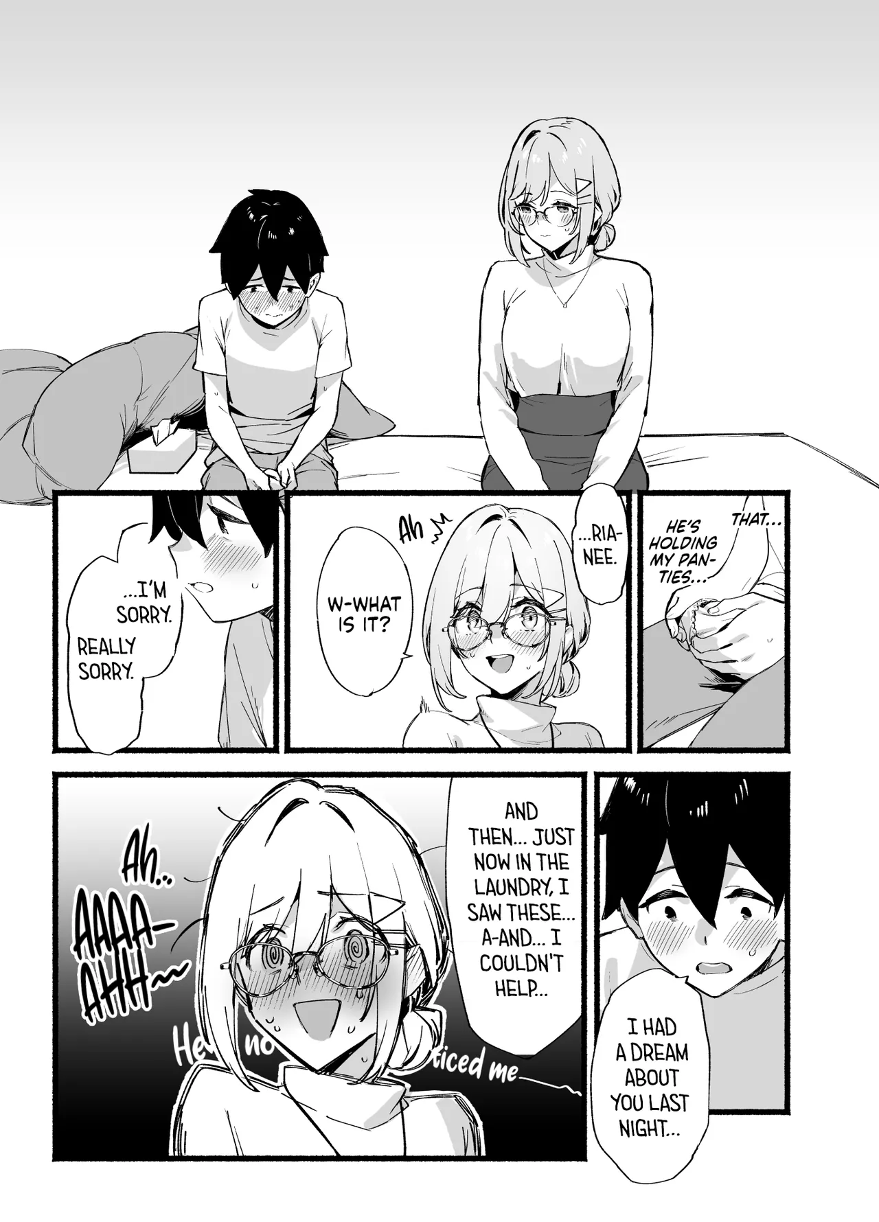 [Dai-kotetsu Dan (92M)]Sister Contrast Dekiai Onee-chan to Noumitsu Seikatsu | Sister Contrast My Doting Onee-chans and Our Intense Sex Life[English] [mali] [Digital] Page 14