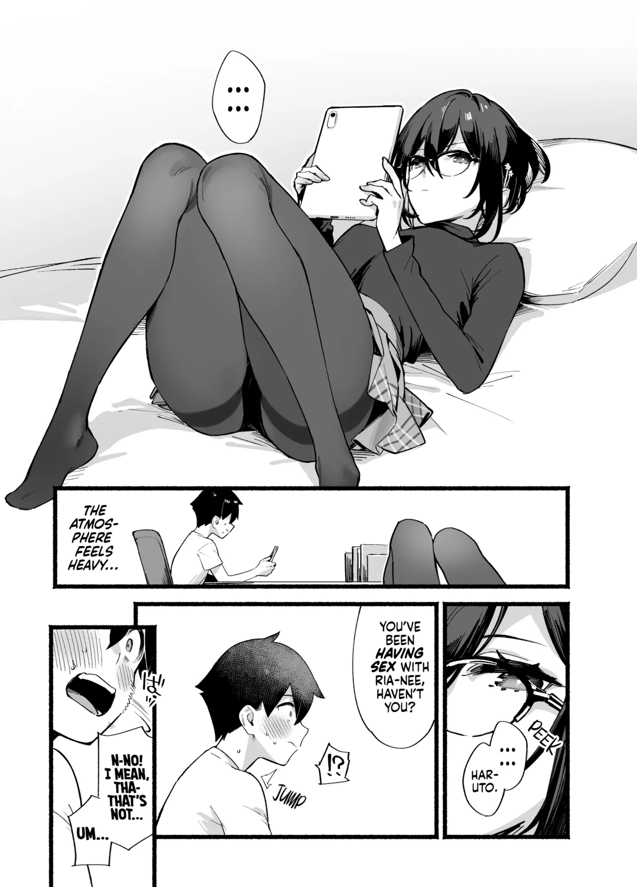 [Dai-kotetsu Dan (92M)]Sister Contrast Dekiai Onee-chan to Noumitsu Seikatsu | Sister Contrast My Doting Onee-chans and Our Intense Sex Life[English] [mali] [Digital] Page 50