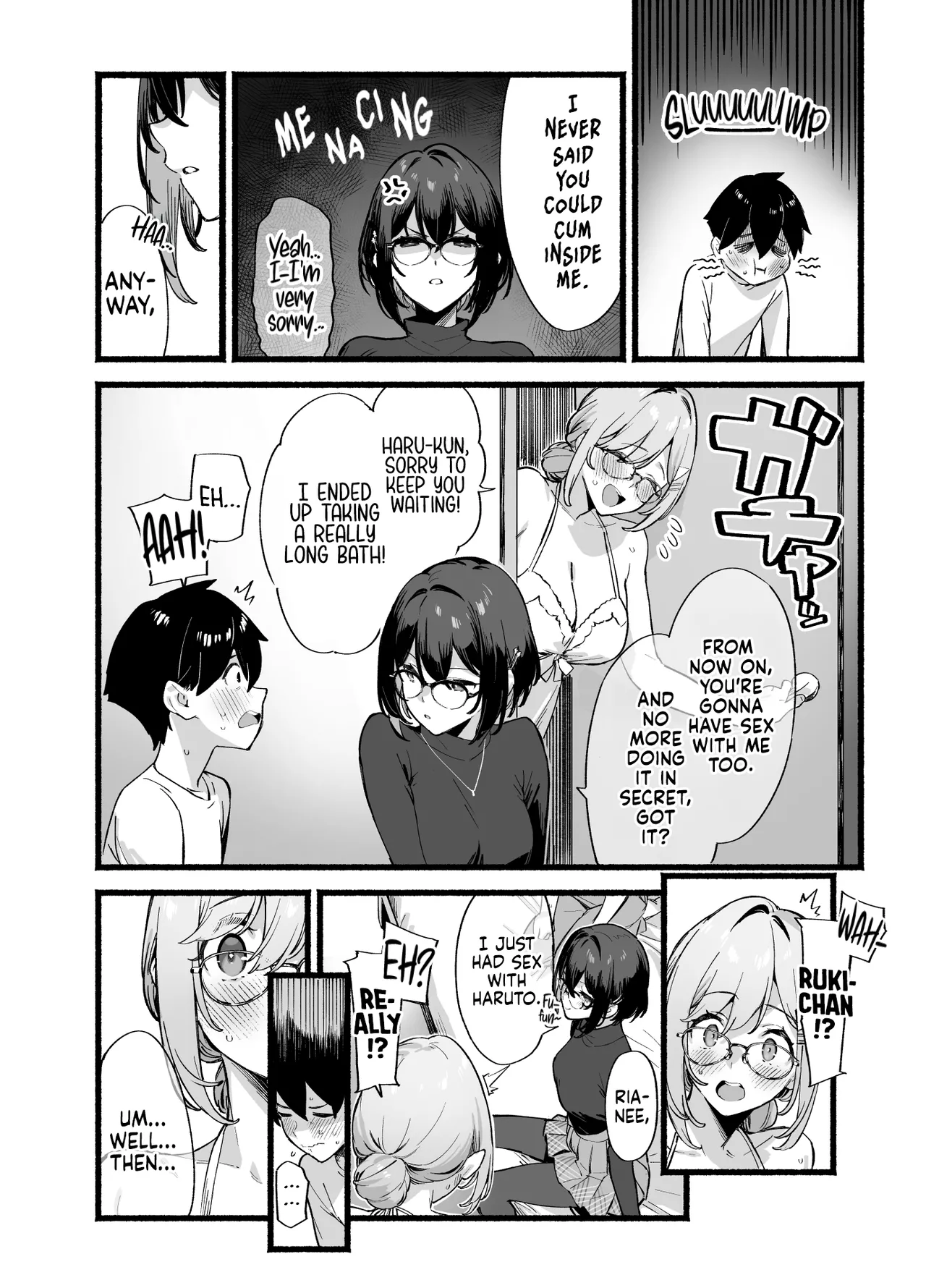 [Dai-kotetsu Dan (92M)]Sister Contrast Dekiai Onee-chan to Noumitsu Seikatsu | Sister Contrast My Doting Onee-chans and Our Intense Sex Life[English] [mali] [Digital] Page 57