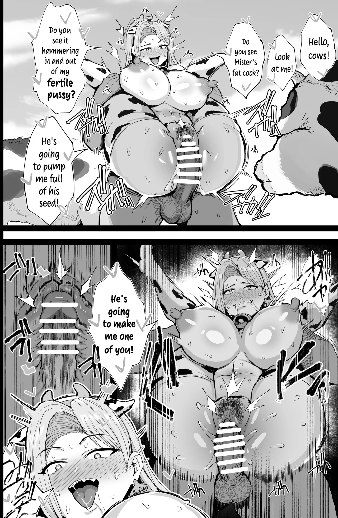 [Jack to Nicholson (NoriPachi)]Hajimete no Tanetsuke Sakunyuu Taiken | First Mating 'n Milking Experience[English] {Darg777} [Digital] Page 43