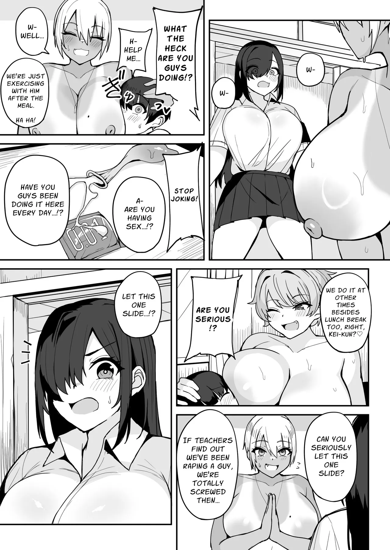 [Fuzuii Undou (Fuzui)]Classmate no Dekatsuyo Gyaru ni Mainichi Omocha Kawari ni Okasarete Imasu. | Big Strong Gals Take Turns Daily Fucking and Toying With Me.[English] {Solid Rose} [Digital] Page 29