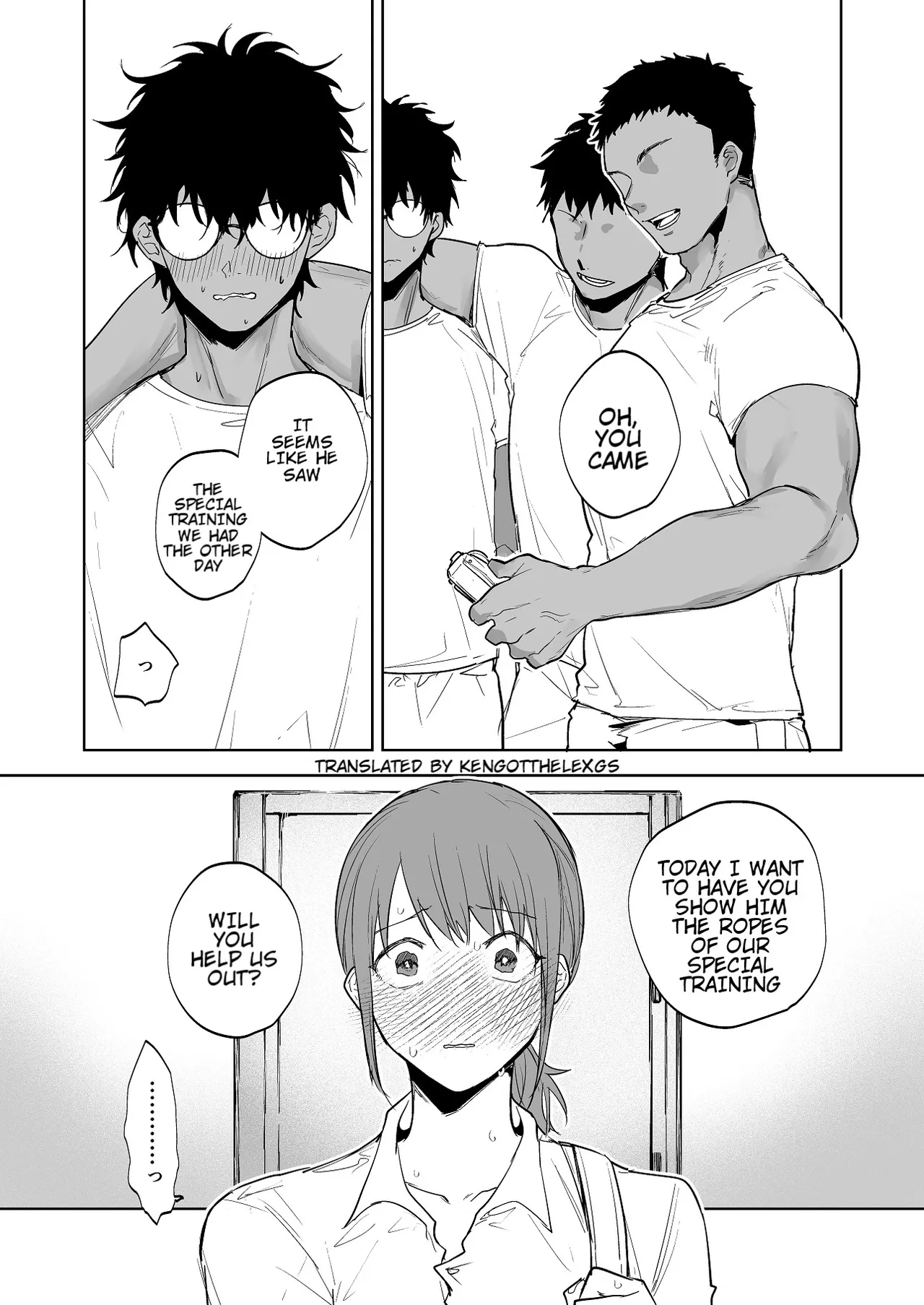 [Naruse Minami]A Girl Who Was Seen by her Junior that Gets Special Training from her Coach[English] [KenGotTheLexGs] Page 1