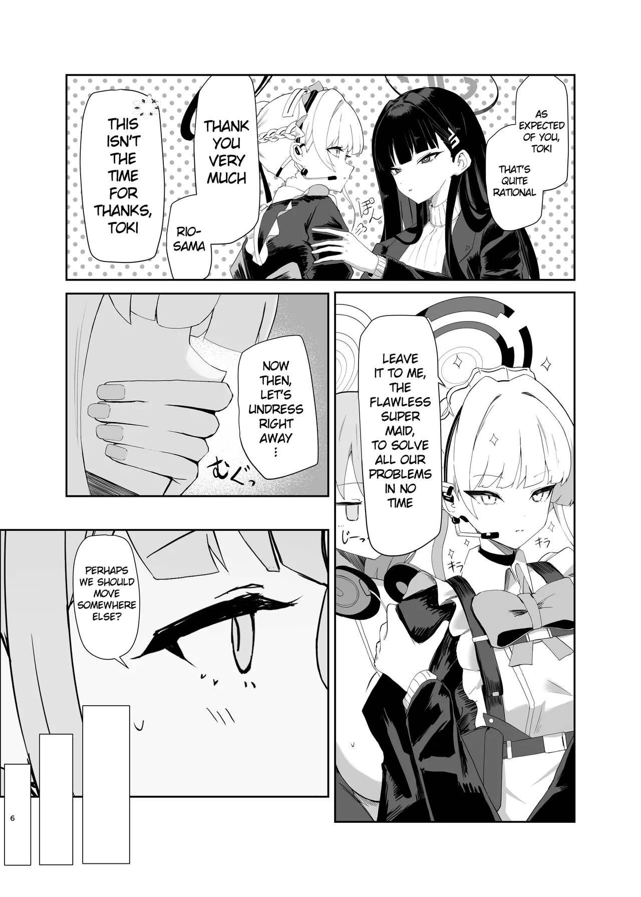 (C106) [Moujou Ishiki (Canvas Solaris)]Chou Tensai Byoujaku Bishoujo Chinpo Hacker VS Big Sister(Blue Archive) [English] [Digital] Page 6