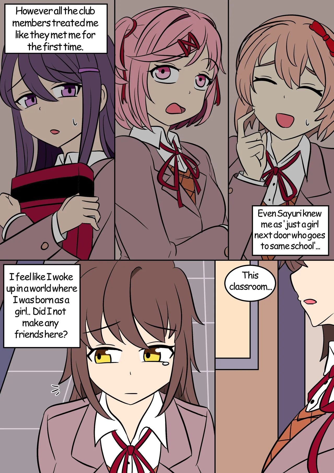 [Vel]Gender Change(Doki Doki Literature Club!) [English] Page 6