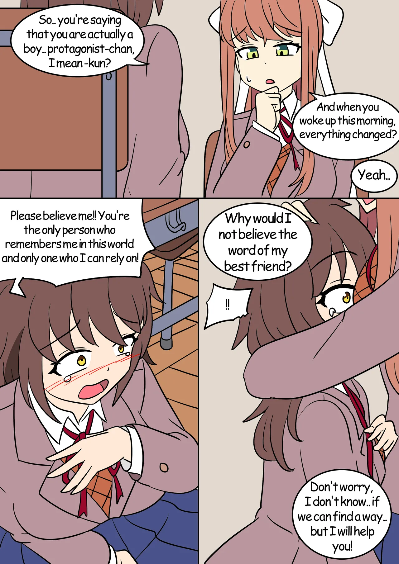 [Vel]Gender Change(Doki Doki Literature Club!) [English] Page 8