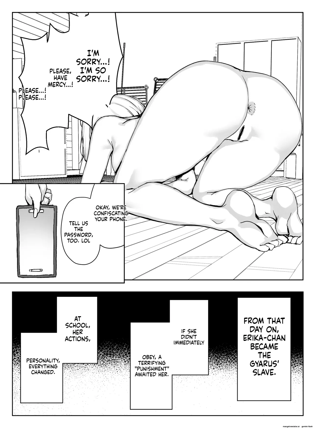 [Ikari no Mofumofu Kintama ga Gekitotsu Shoukai]Erikachan Kyousei Shuchi Ijime Omanko Roshutsu Meirei & Songen Hakai Ganimata Zenra Kupa~a Pozu o Waraimono ni Sa Reru Buzama Seikatsu[English] Page 12
