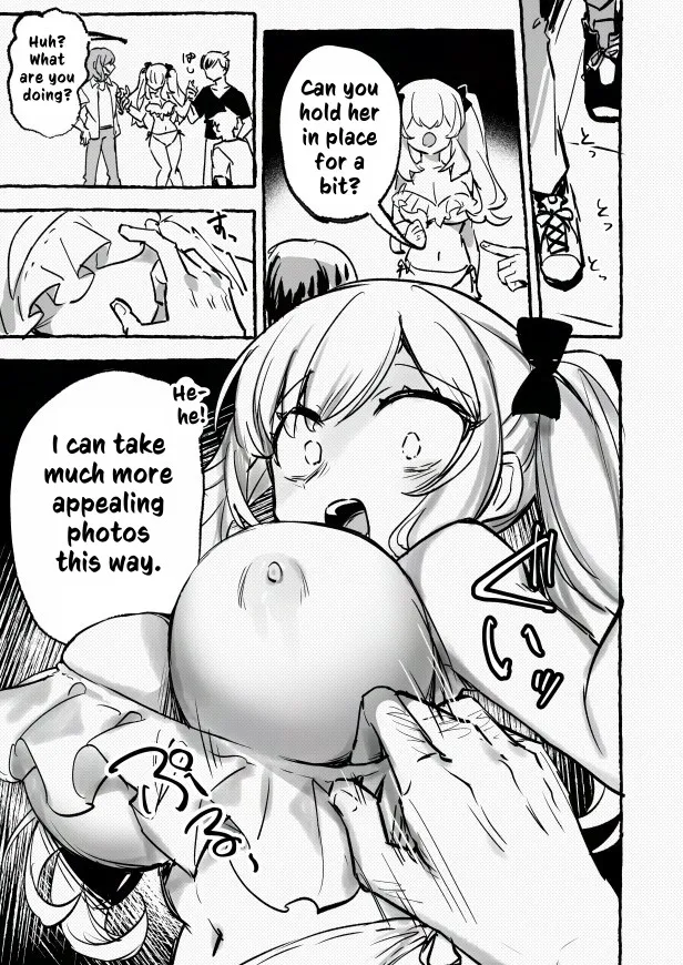 [P&I (Mel EX, Usagino Kuua)]Shuuchi no Model Satsuei ~Camera no Mae de Sarasareta Kyonyuu~ + -AFTER- | Humiliating Photoshoot ~Large Bust Exposed before the Camera~ + ~AFTER~[English] [Cunny Garden] Page 19