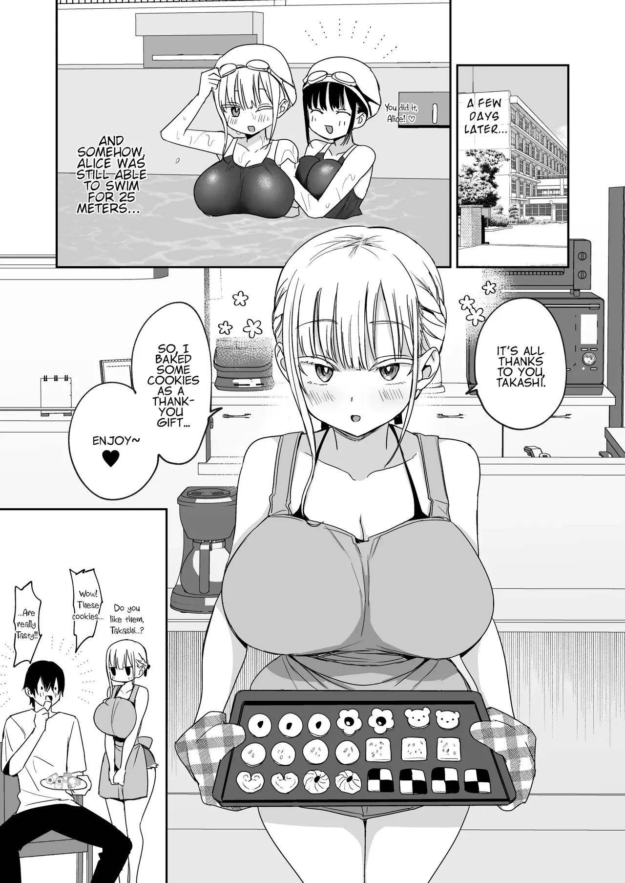 [Toono Esuke]Dekapai Gimai, Shuurai Alice no Swimming Lesson | Big-Titted Step Sister's Attack: Alice's Swimming Lesson[English] [MTL] Page 54