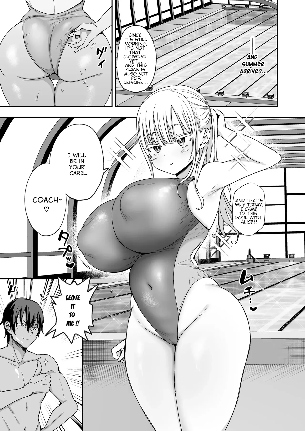 [Toono Esuke]Dekapai Gimai, Shuurai Alice no Swimming Lesson | Big-Titted Step Sister's Attack: Alice's Swimming Lesson[English] [MTL] Page 6
