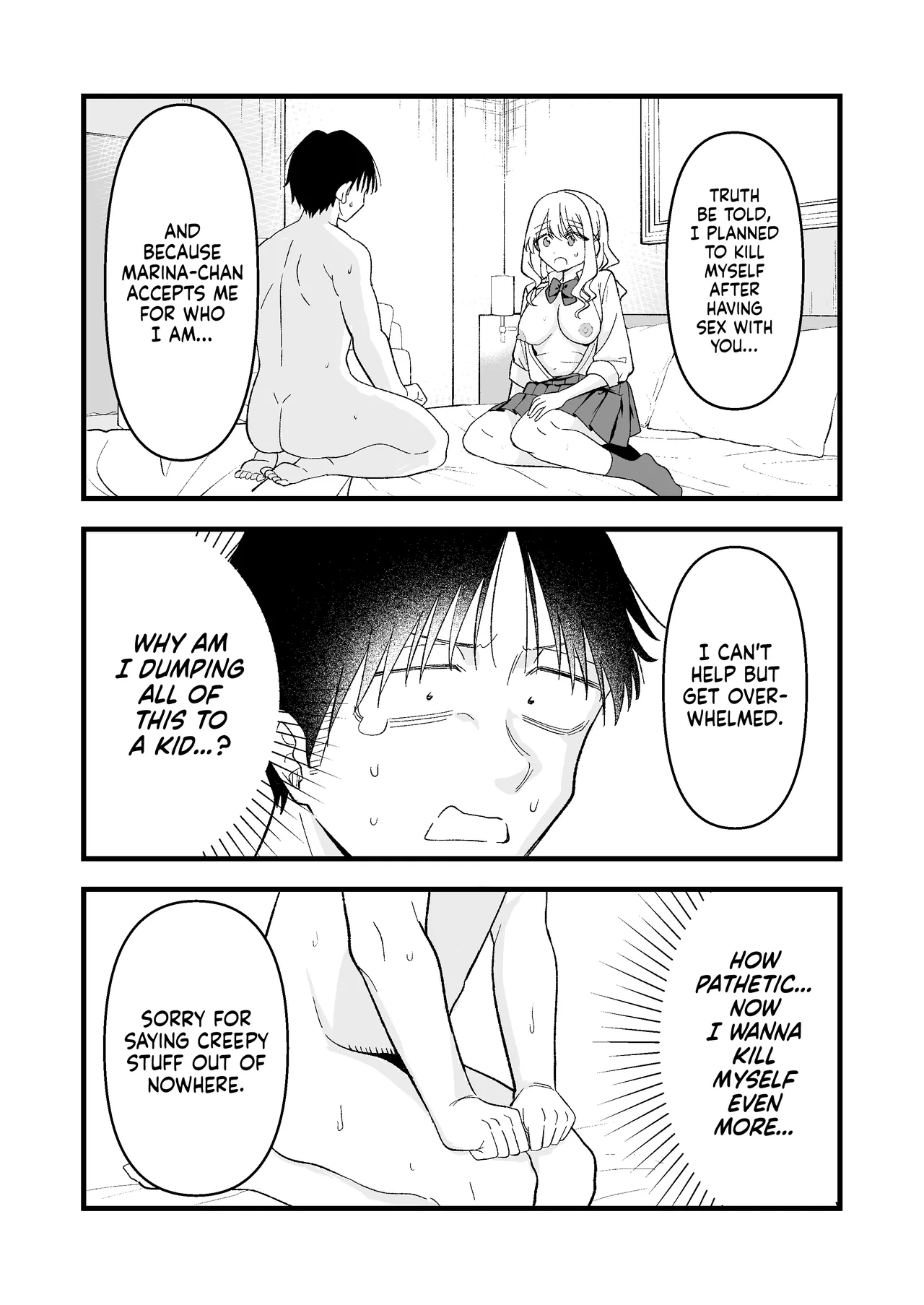 [Oyuhige]Shinitagari Shachiku datta Ore wa Hikari no Papakatsu Gal ni Ikasareru | I Was a Suicidal Wage Slave Until a Daddy Hunting Gyaru of Light Made Me Cum[English] [NudeSalad] Page 23