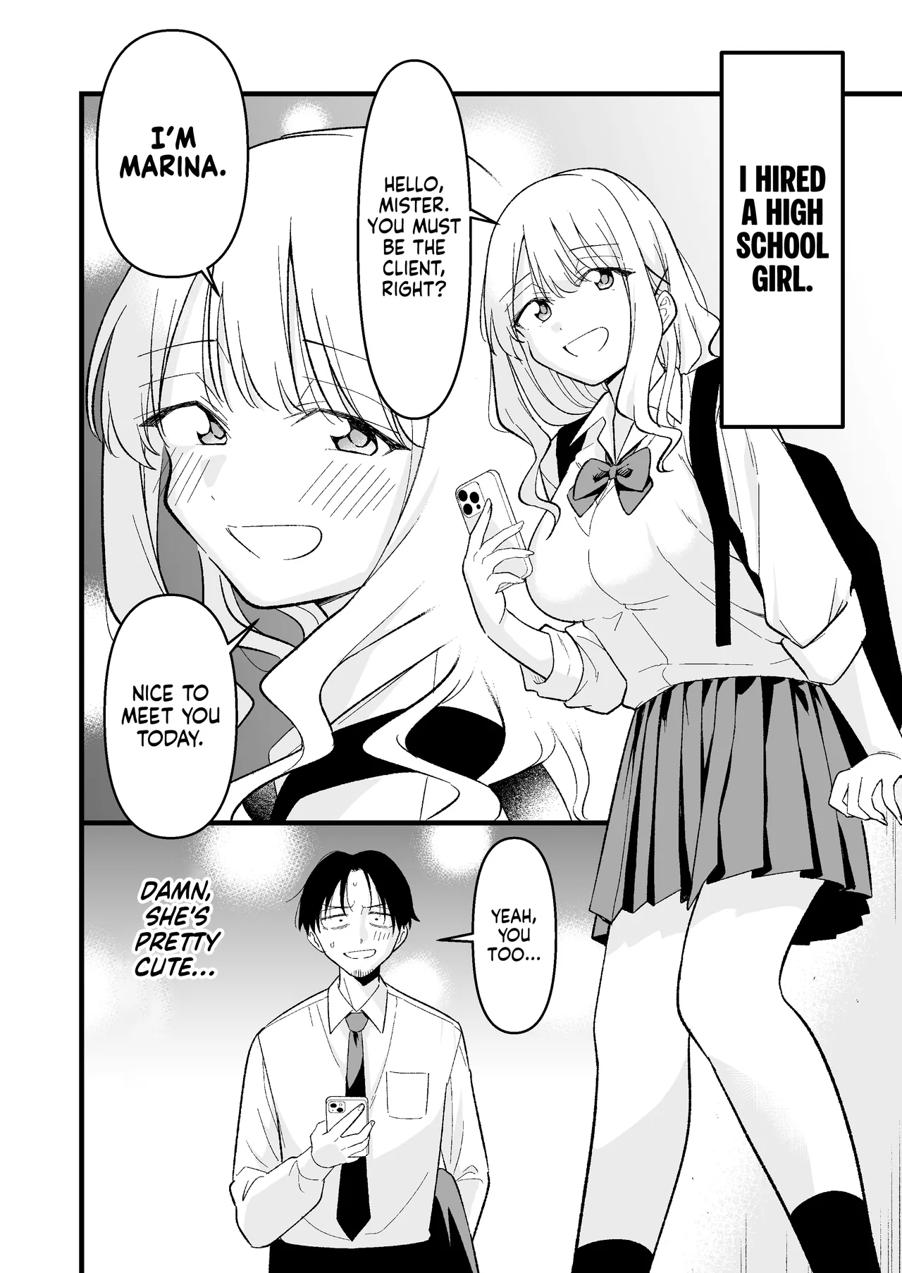 [Oyuhige]Shinitagari Shachiku datta Ore wa Hikari no Papakatsu Gal ni Ikasareru | I Was a Suicidal Wage Slave Until a Daddy Hunting Gyaru of Light Made Me Cum[English] [NudeSalad] Page 3