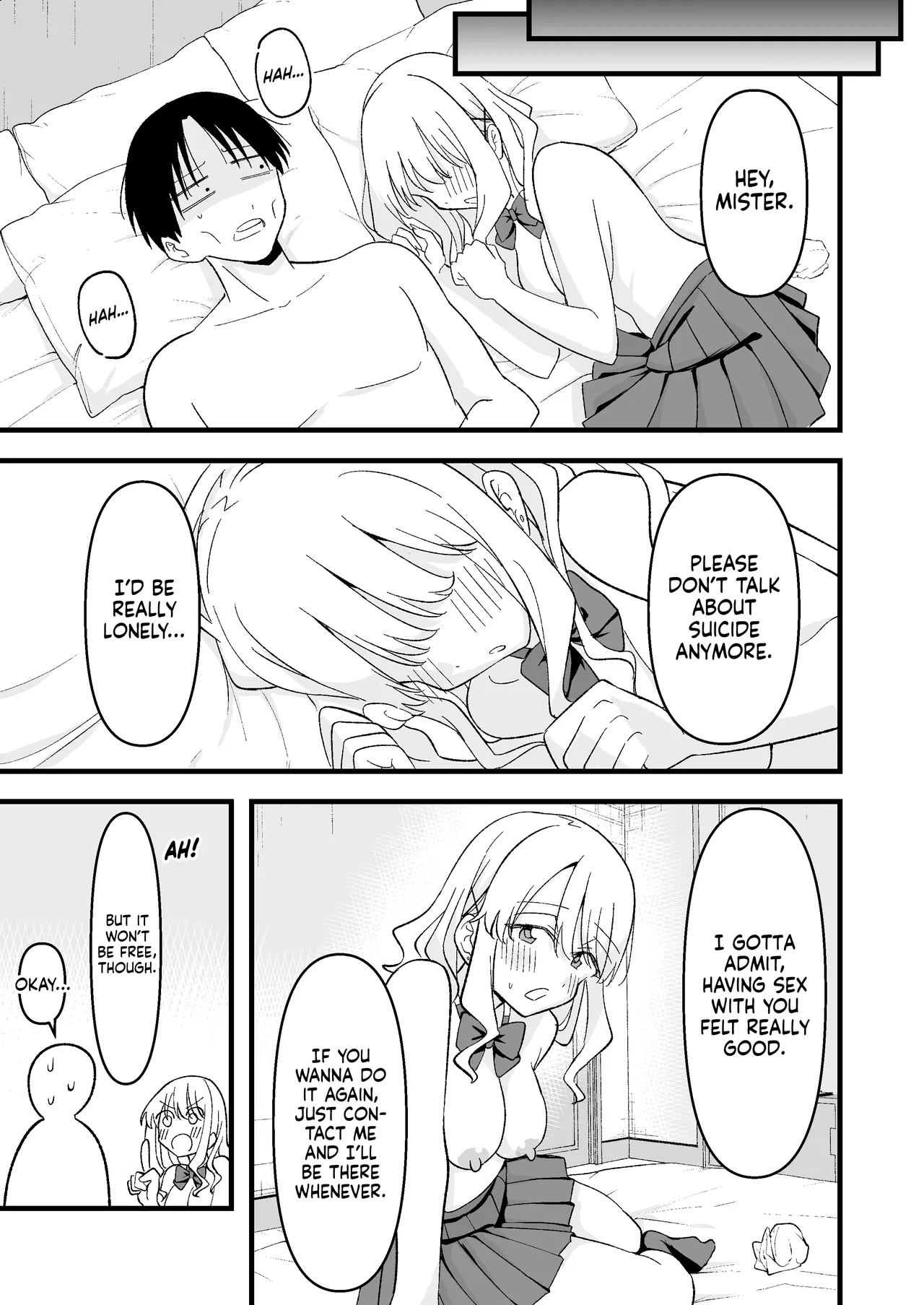 [Oyuhige]Shinitagari Shachiku datta Ore wa Hikari no Papakatsu Gal ni Ikasareru | I Was a Suicidal Wage Slave Until a Daddy Hunting Gyaru of Light Made Me Cum[English] [NudeSalad] Page 42