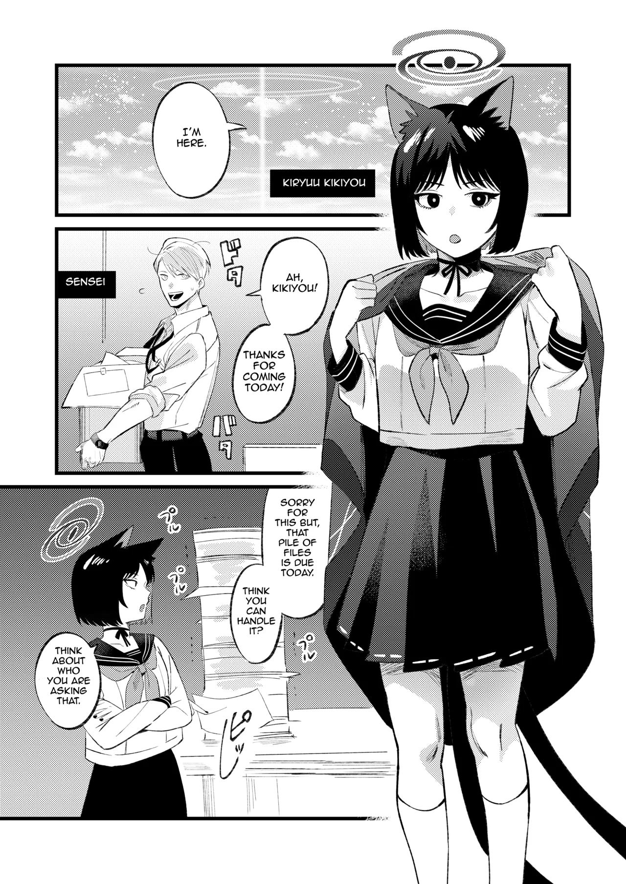 [Numerike (Ochi)]Hatsujouki dakara Shikata nakatta | I Was in My Mating Period So I Couldn't Help It.(Blue Archive) [English] [Digital] Page 2