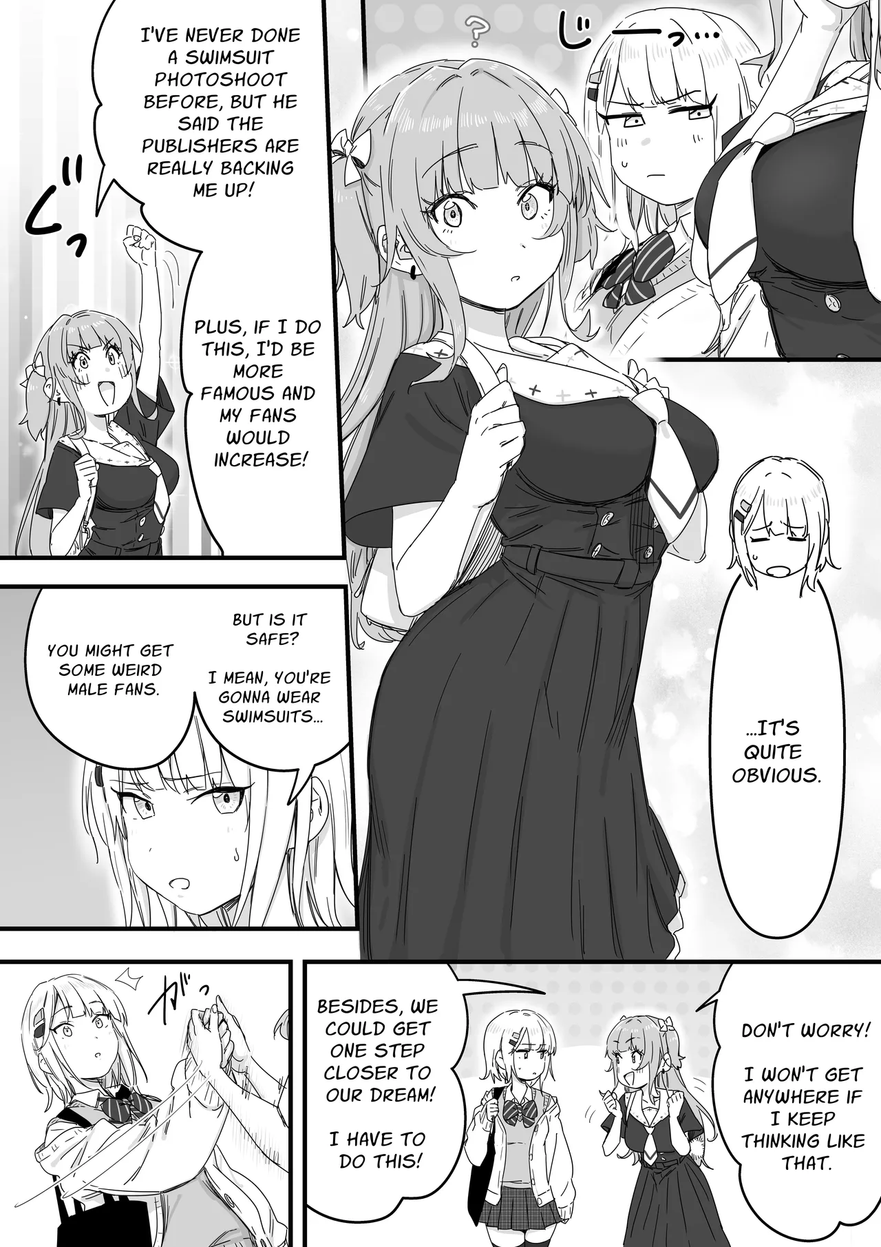 [P&I (Mel EX, Satsukimasu)]Mizugi Idol no Nama Oppai wo Minna no Mae de Sarashitai | Swimsuit Idol Wants to Expose Her Titties to Everyone[English] [Solid Rose] Page 24
